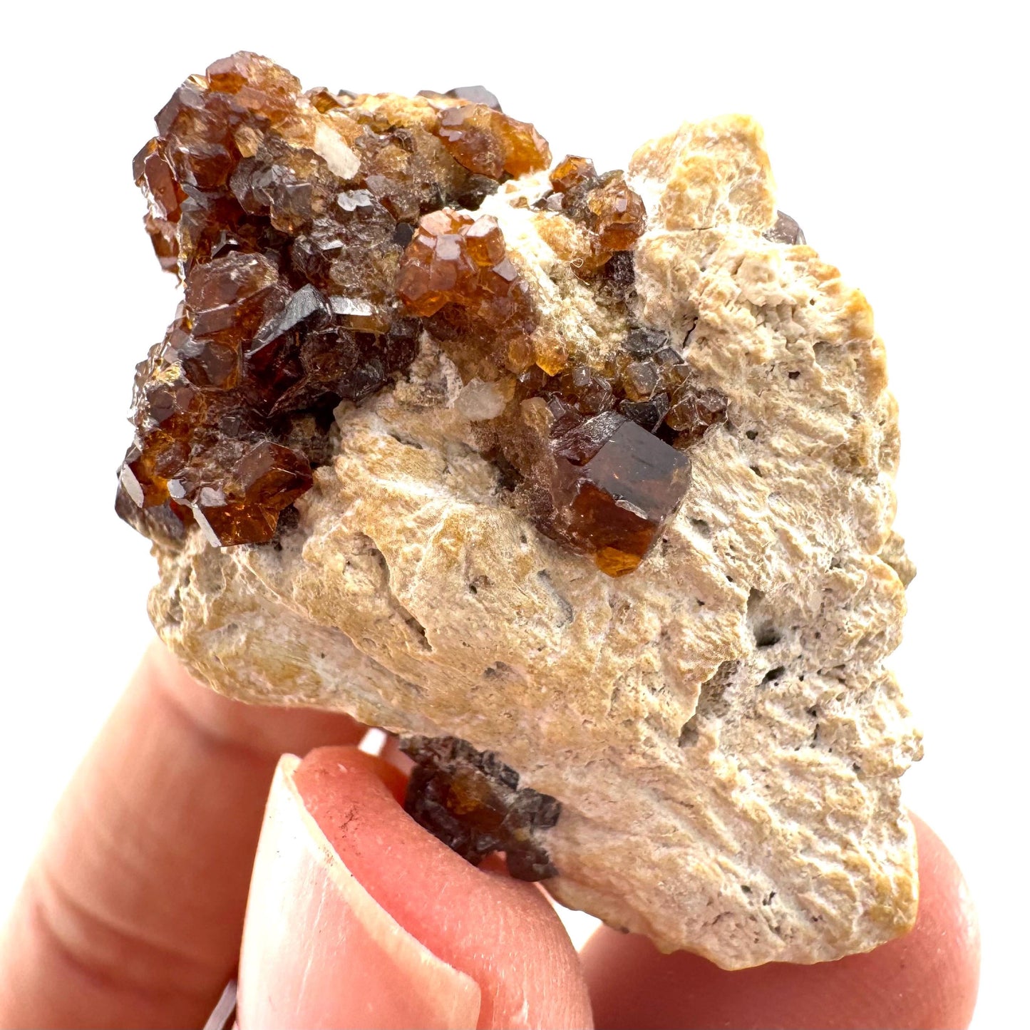 Spessartine Garnet (Pakistan) | orange garnet crystal, mineral specimen