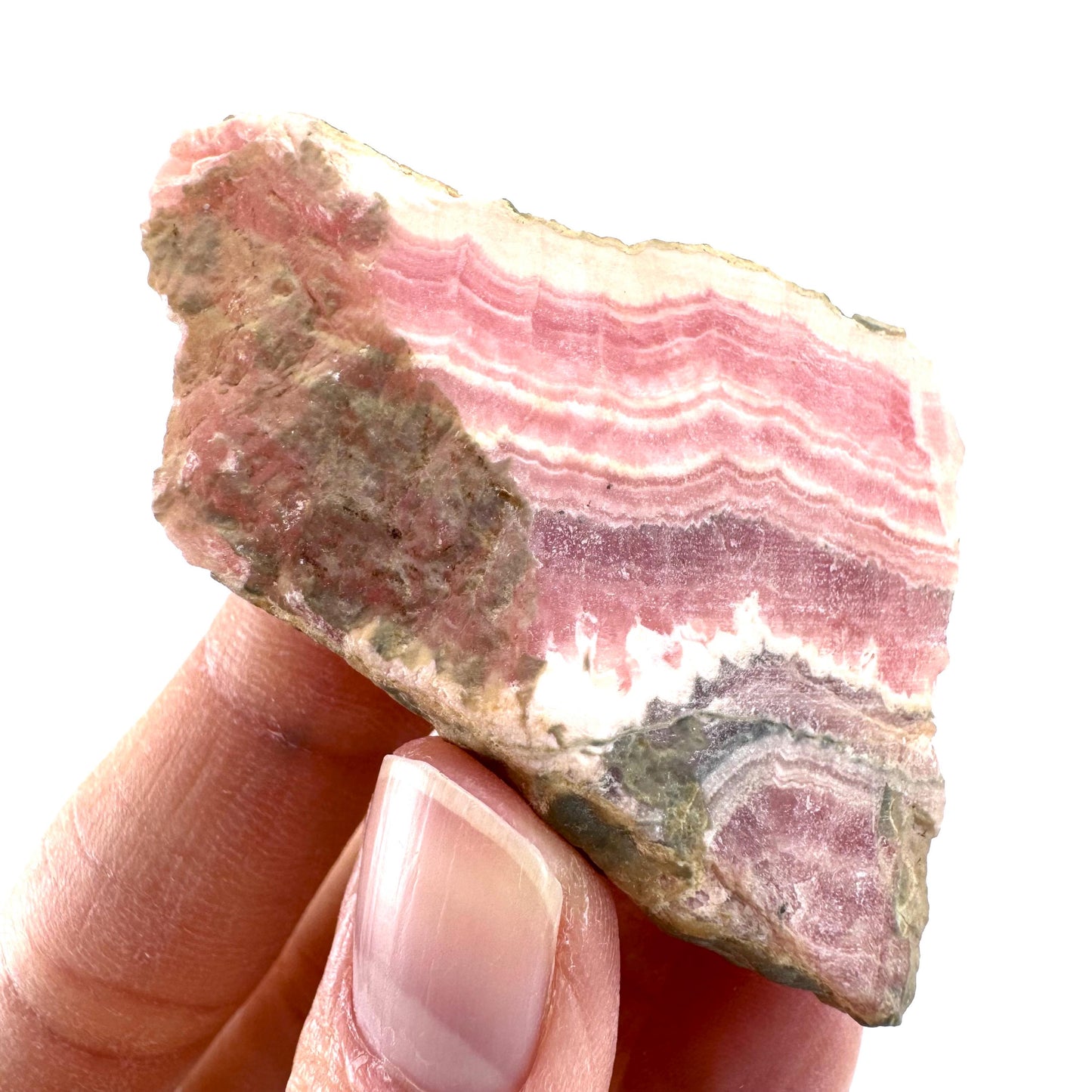 Polished Rhodochrosite (Argentina) | rhodochrosite crystal, rare mineral specimen