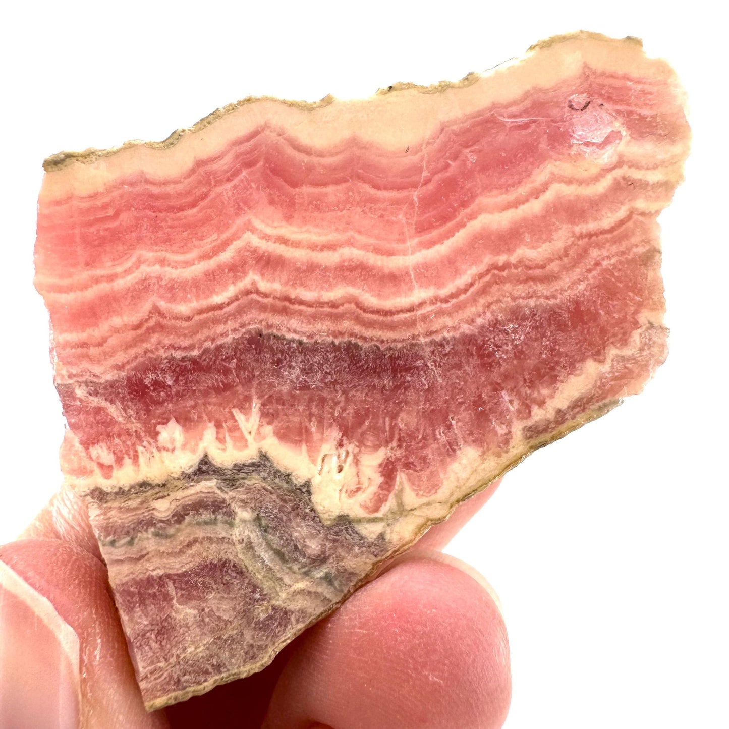 Polished Rhodochrosite (Argentina) | rhodochrosite crystal, rare mineral specimen