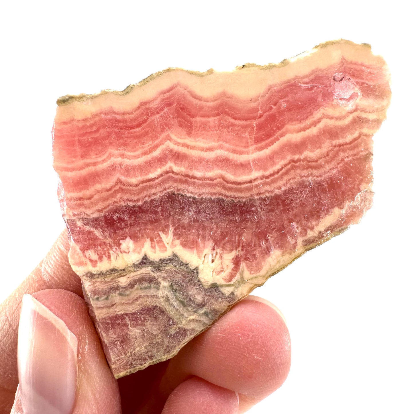 Polished Rhodochrosite (Argentina) | rhodochrosite crystal, rare mineral specimen