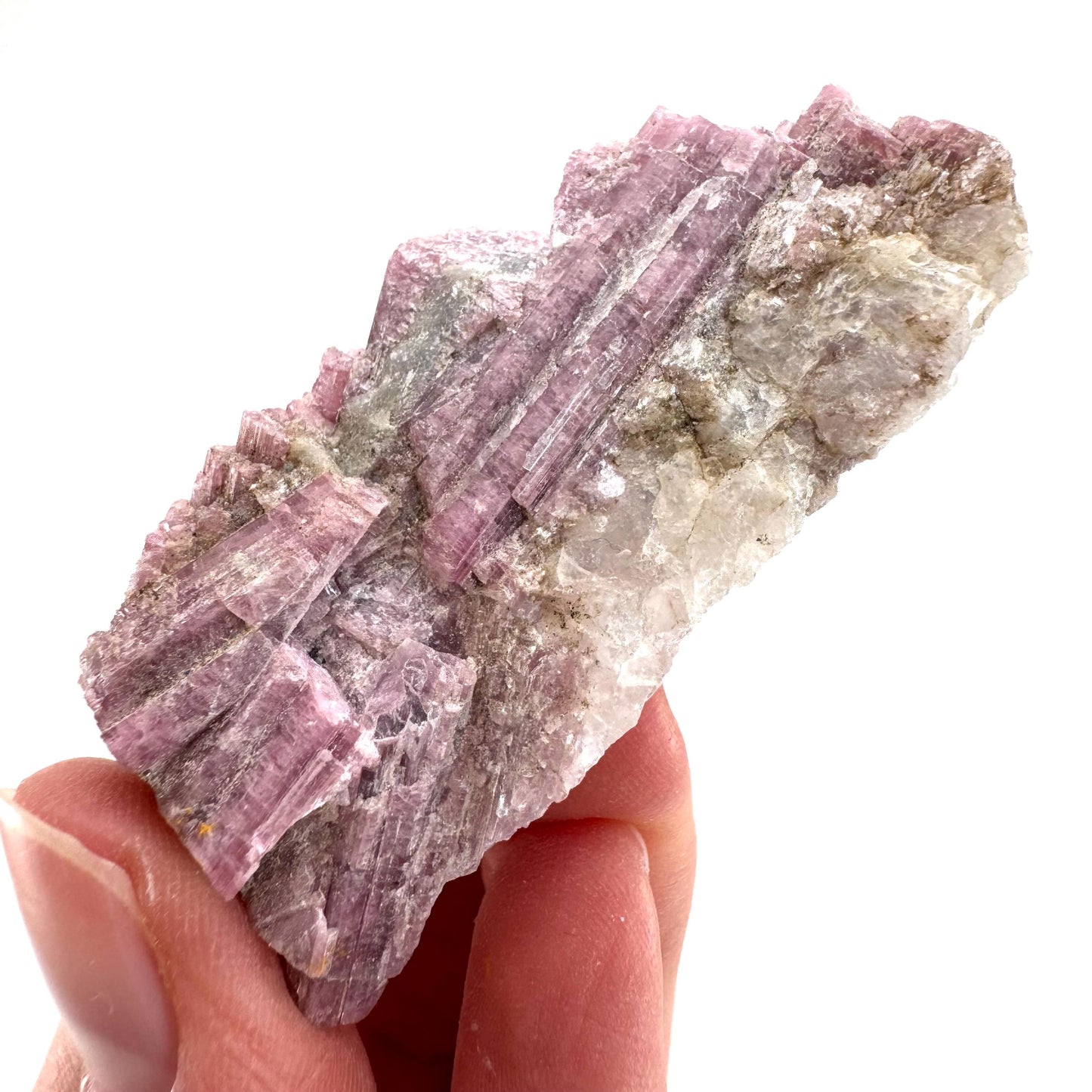 Rossmanite (Tanco Mine, Canada) | pink tourmaline crystal, rare minerals