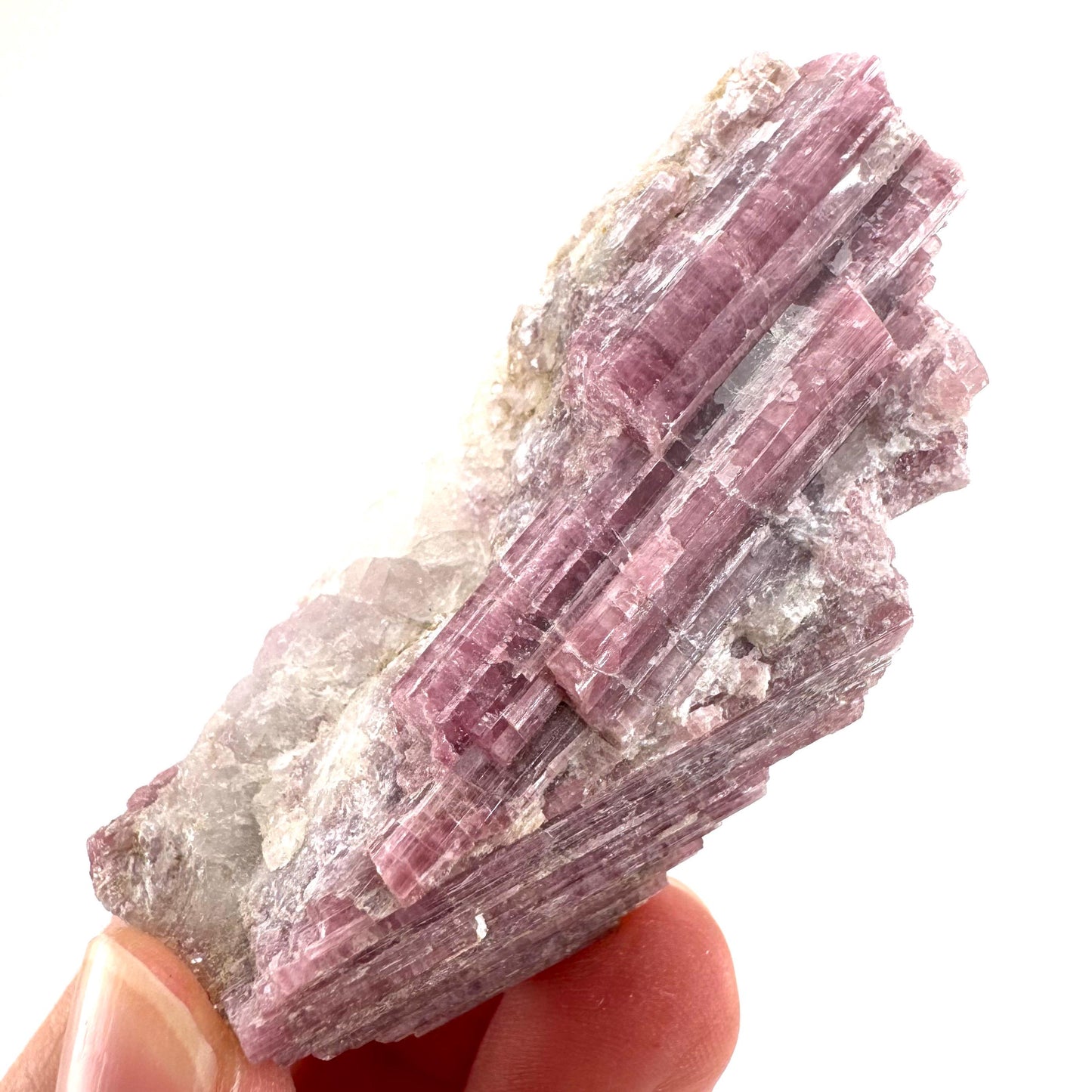 Rossmanite (Tanco Mine, Canada) | pink tourmaline crystal, rare minerals