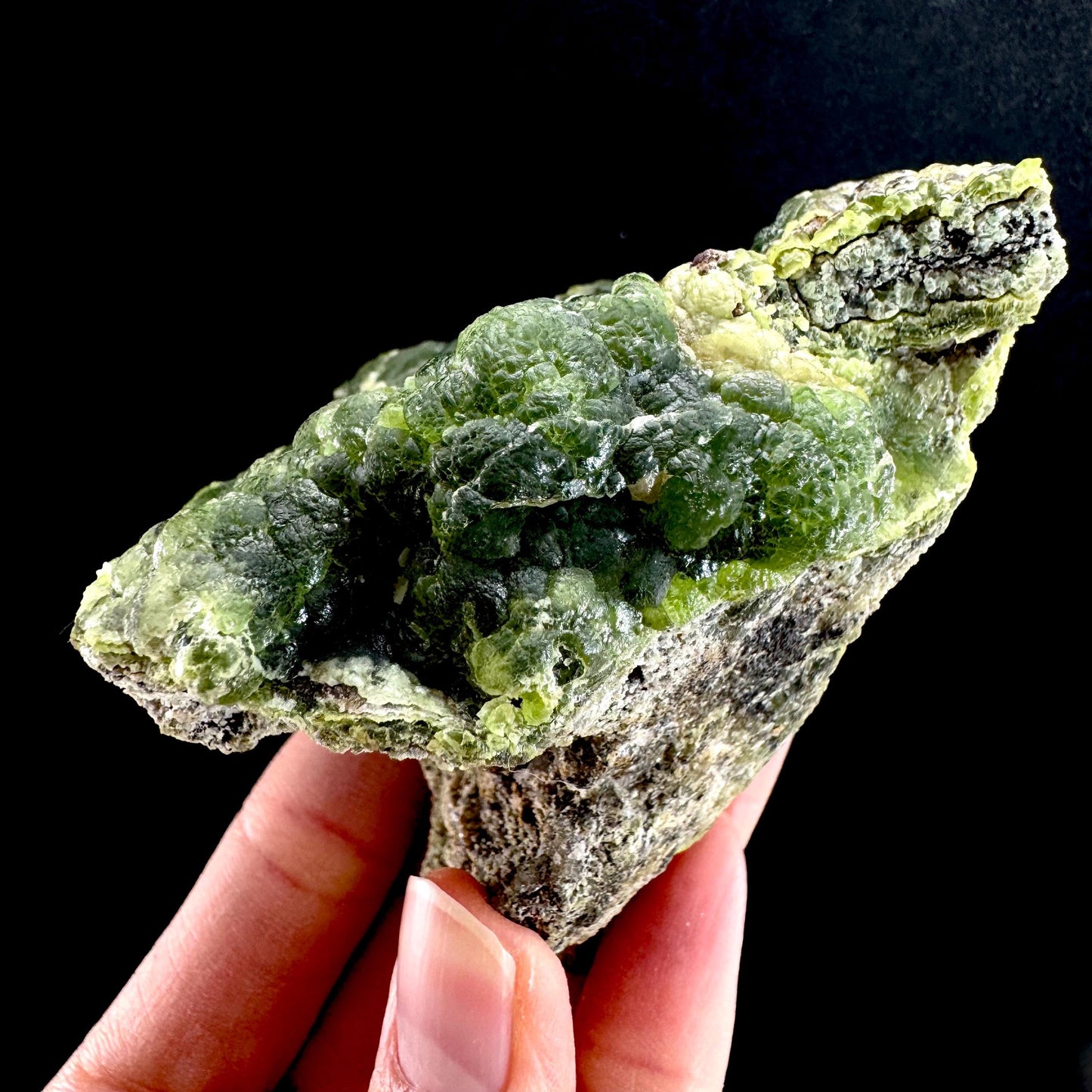 Cuprian Smithsonite (Arizona, USA) | green smithsonite crystal, rare mineral specimen