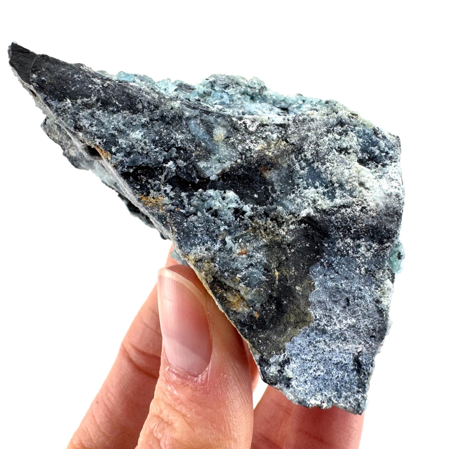 Blue Gibbsite | botryoidal gibbsite crystal, mineral specimen