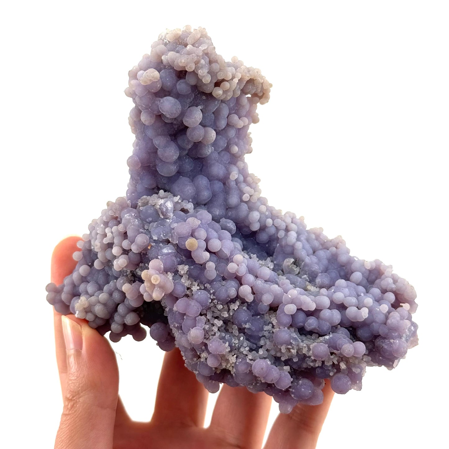 Grape Agate (Indonesia) | purple grape agate crystal, mineral specimen