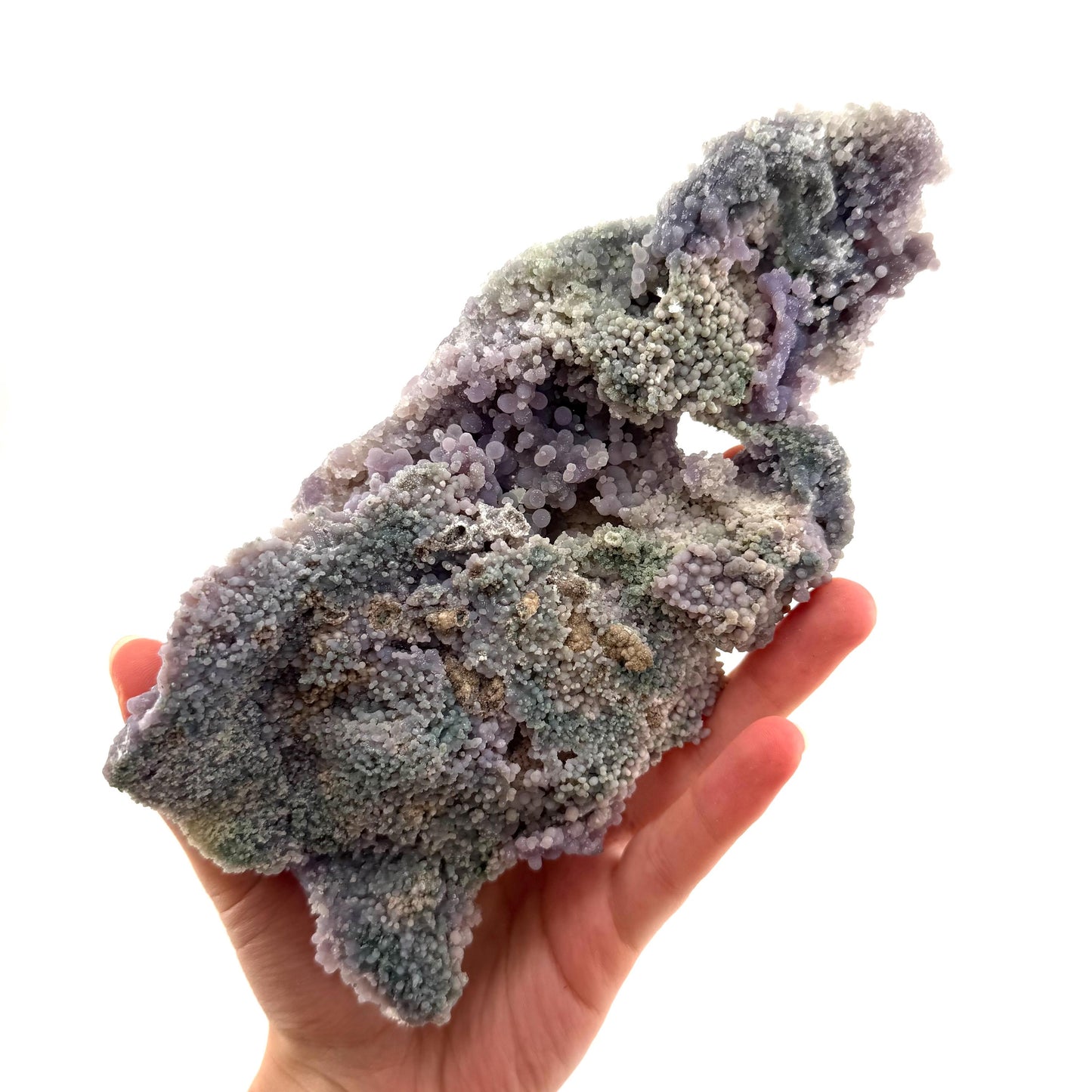Grape Agate (Indonesia) | purple grape agate crystal, mineral specimen