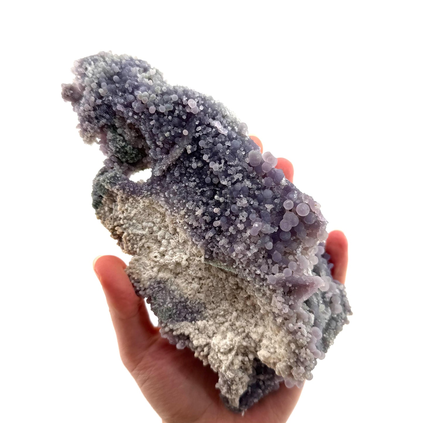 Grape Agate (Indonesia) | purple grape agate crystal, mineral specimen