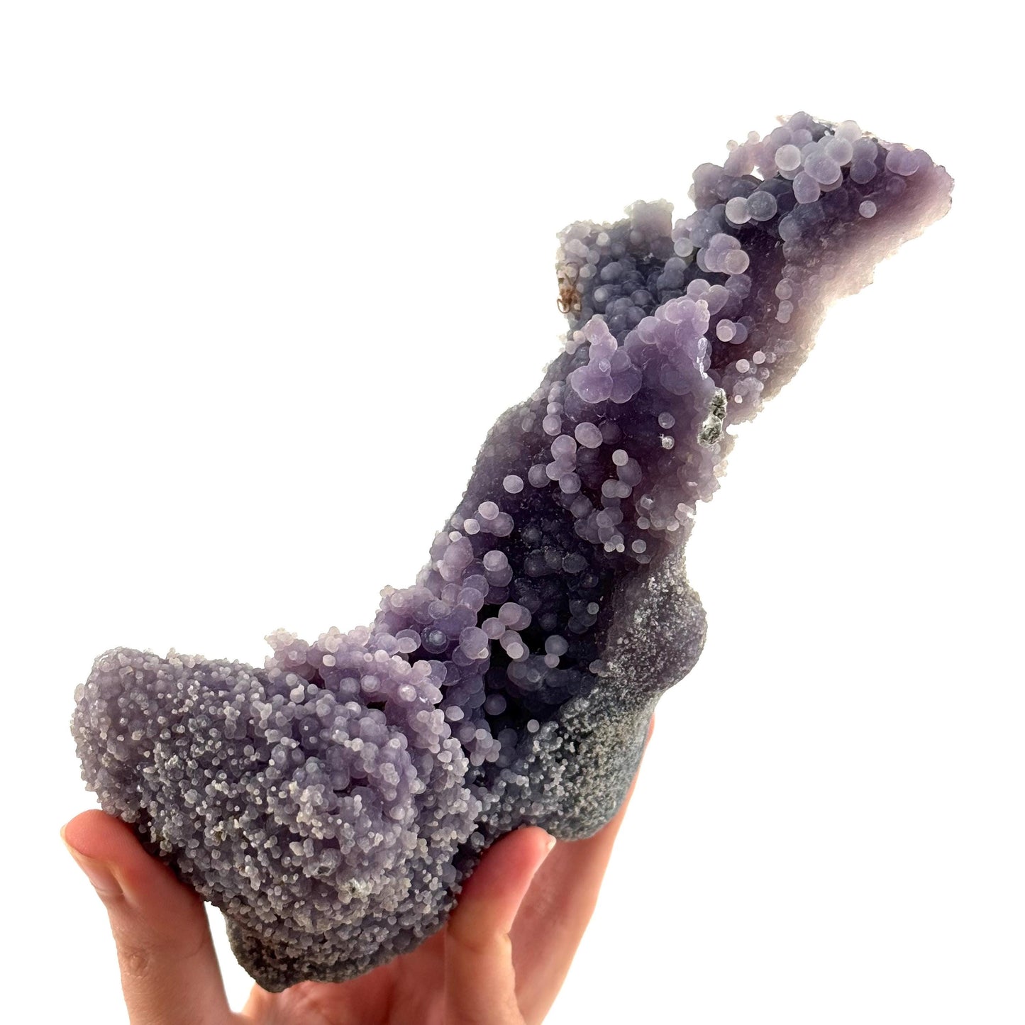 Grape Agate (Indonesia) | purple grape agate crystal, mineral specimen