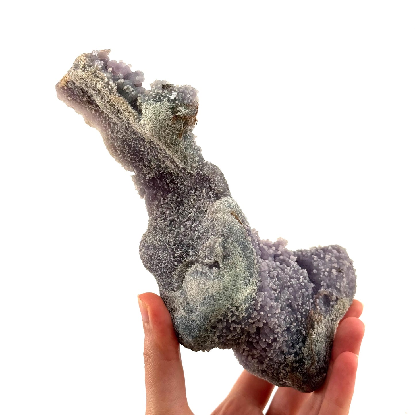 Grape Agate (Indonesia) | purple grape agate crystal, mineral specimen