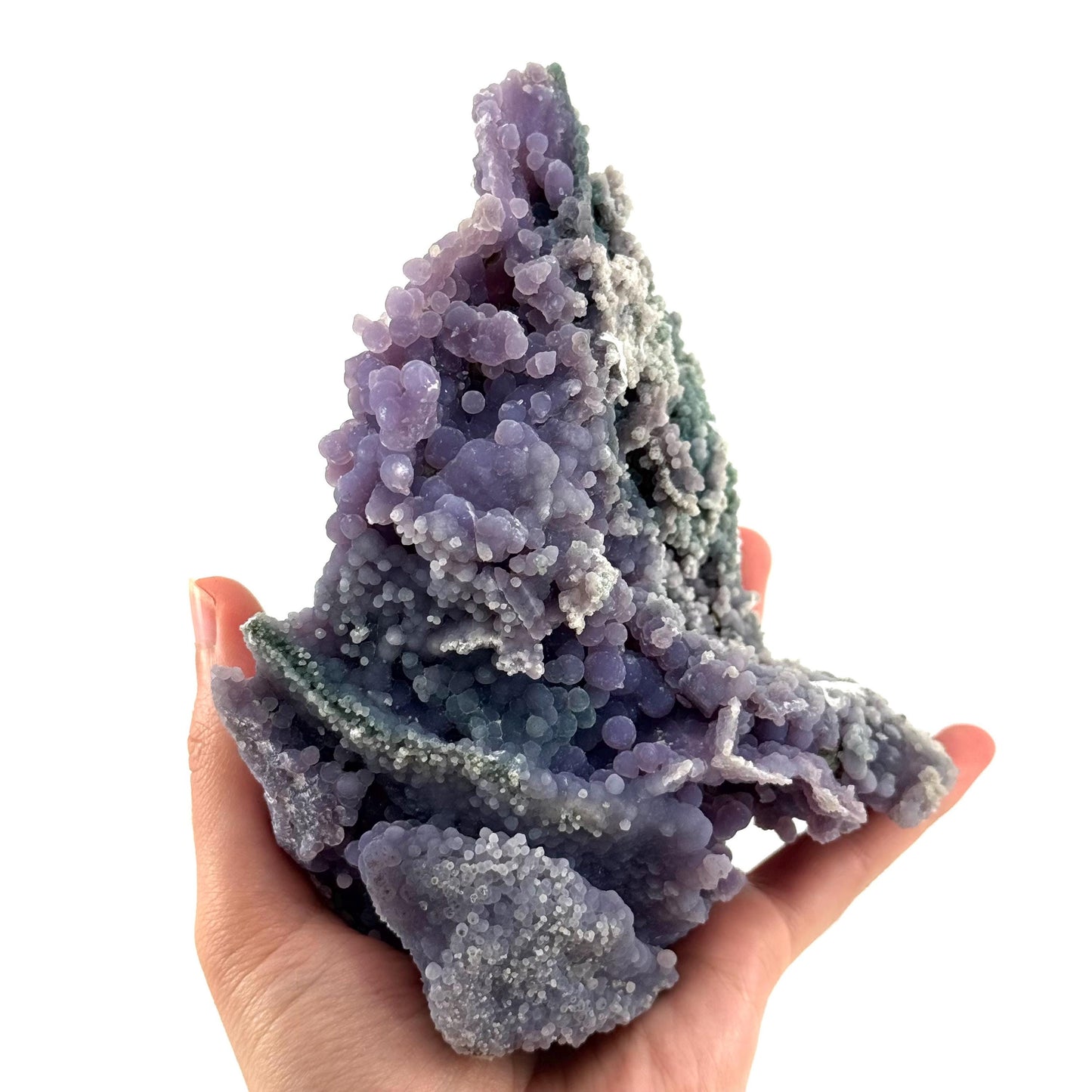 Grape Agate (Indonesia) | purple grape agate crystal, mineral specimen