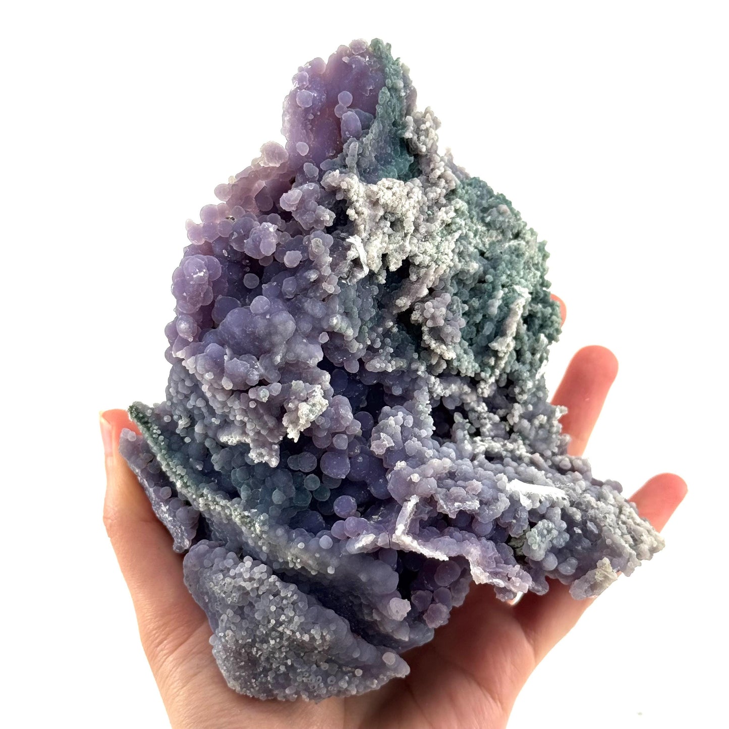 Grape Agate (Indonesia) | purple grape agate crystal, mineral specimen