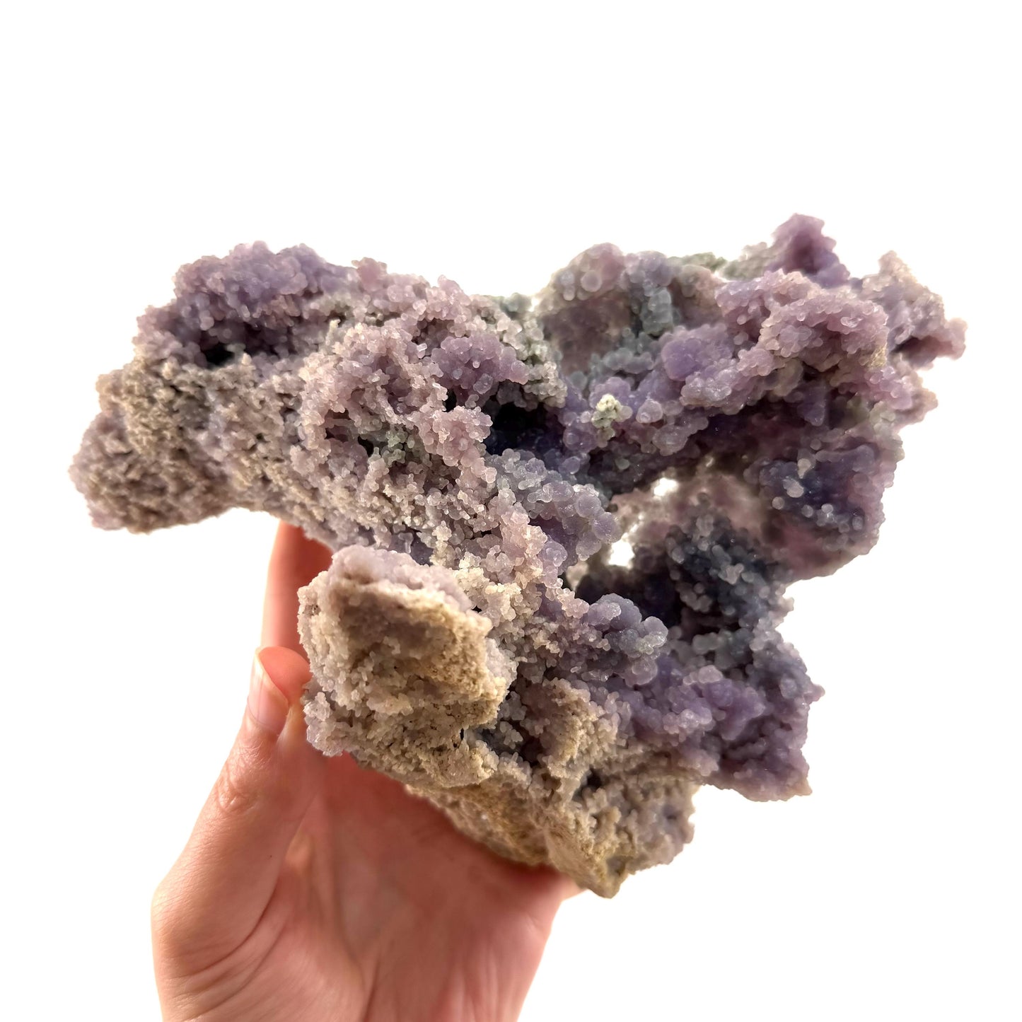 Grape Agate (Indonesia) | purple grape agate crystal, mineral specimen