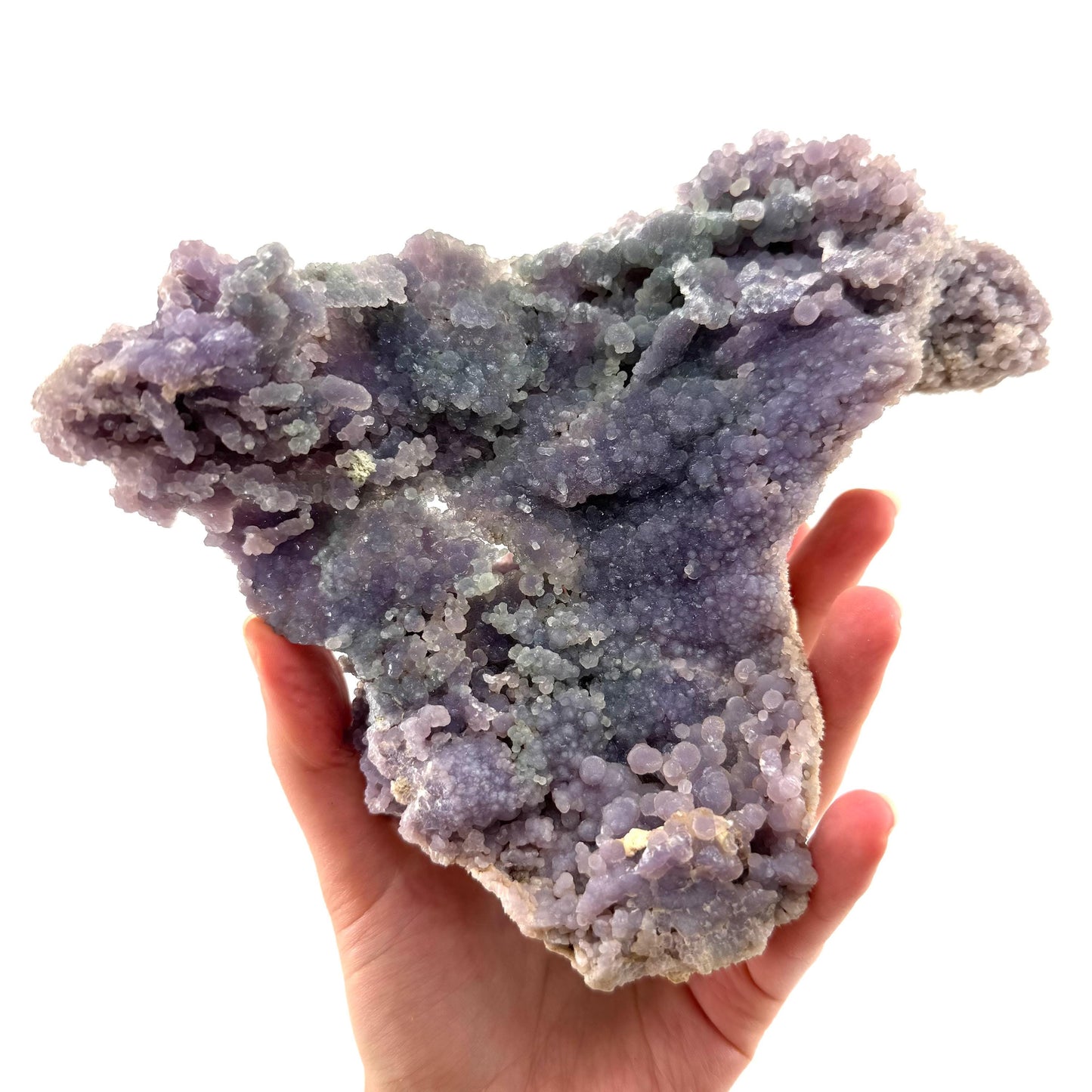 Grape Agate (Indonesia) | purple grape agate crystal, mineral specimen