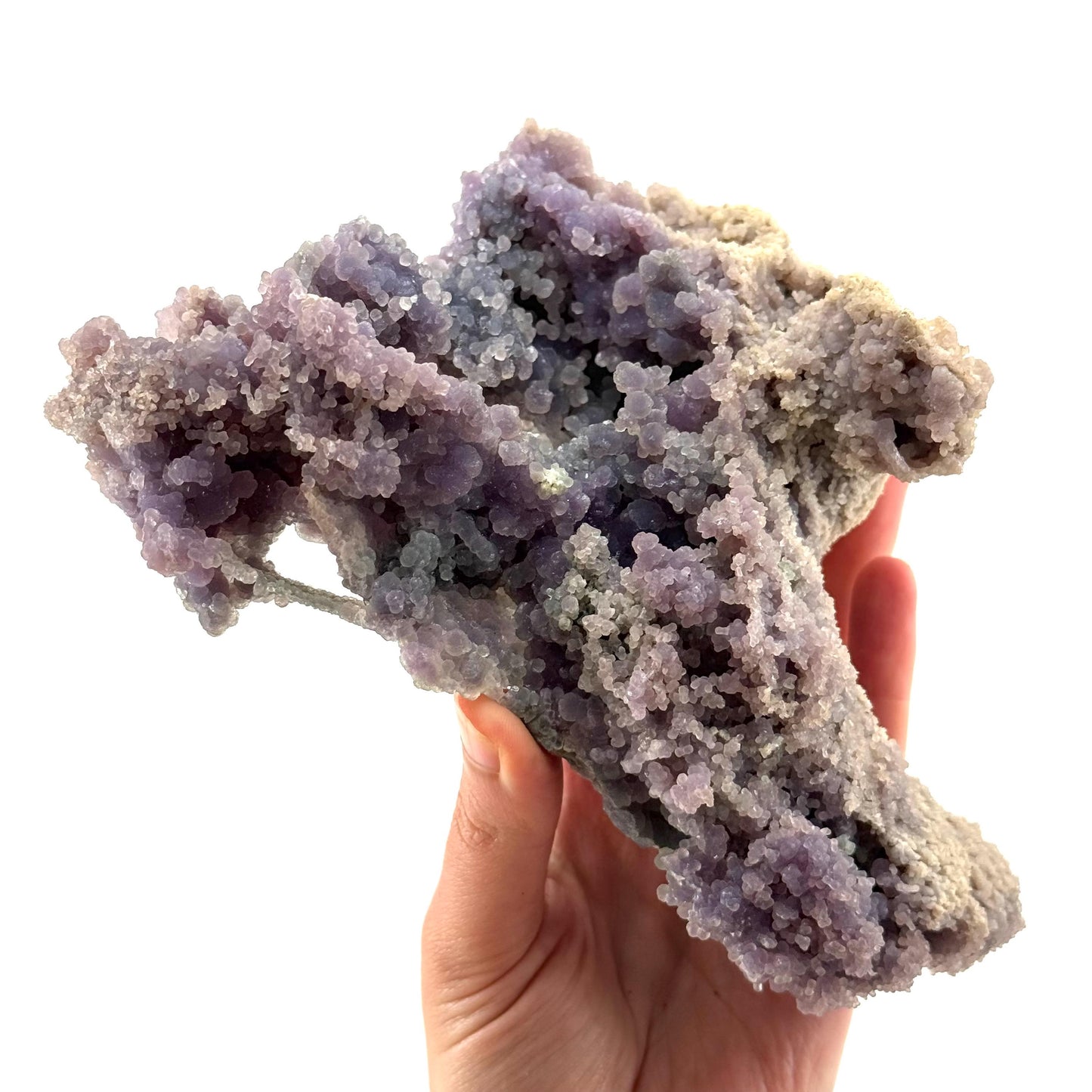 Grape Agate (Indonesia) | purple grape agate crystal, mineral specimen