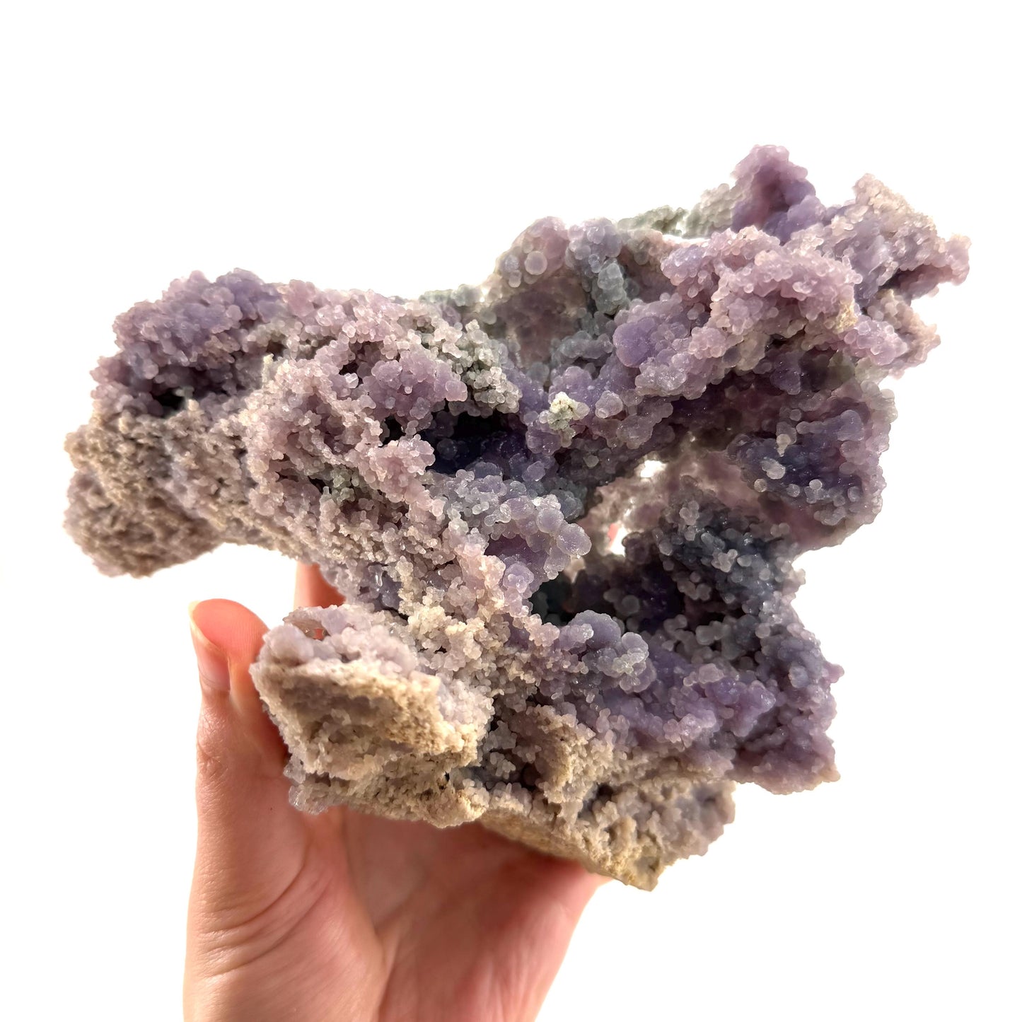 Grape Agate (Indonesia) | purple grape agate crystal, mineral specimen
