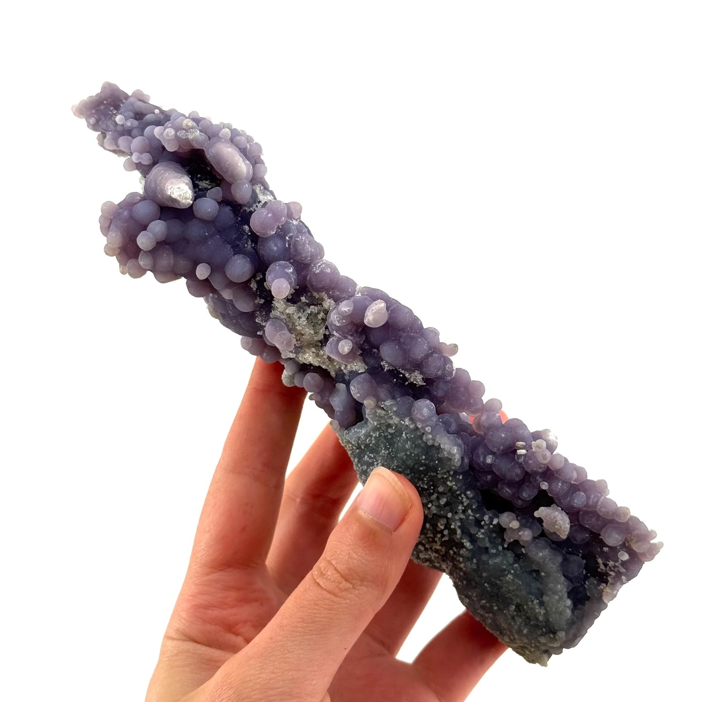 Grape Agate (Indonesia) | purple grape agate crystal, mineral specimen