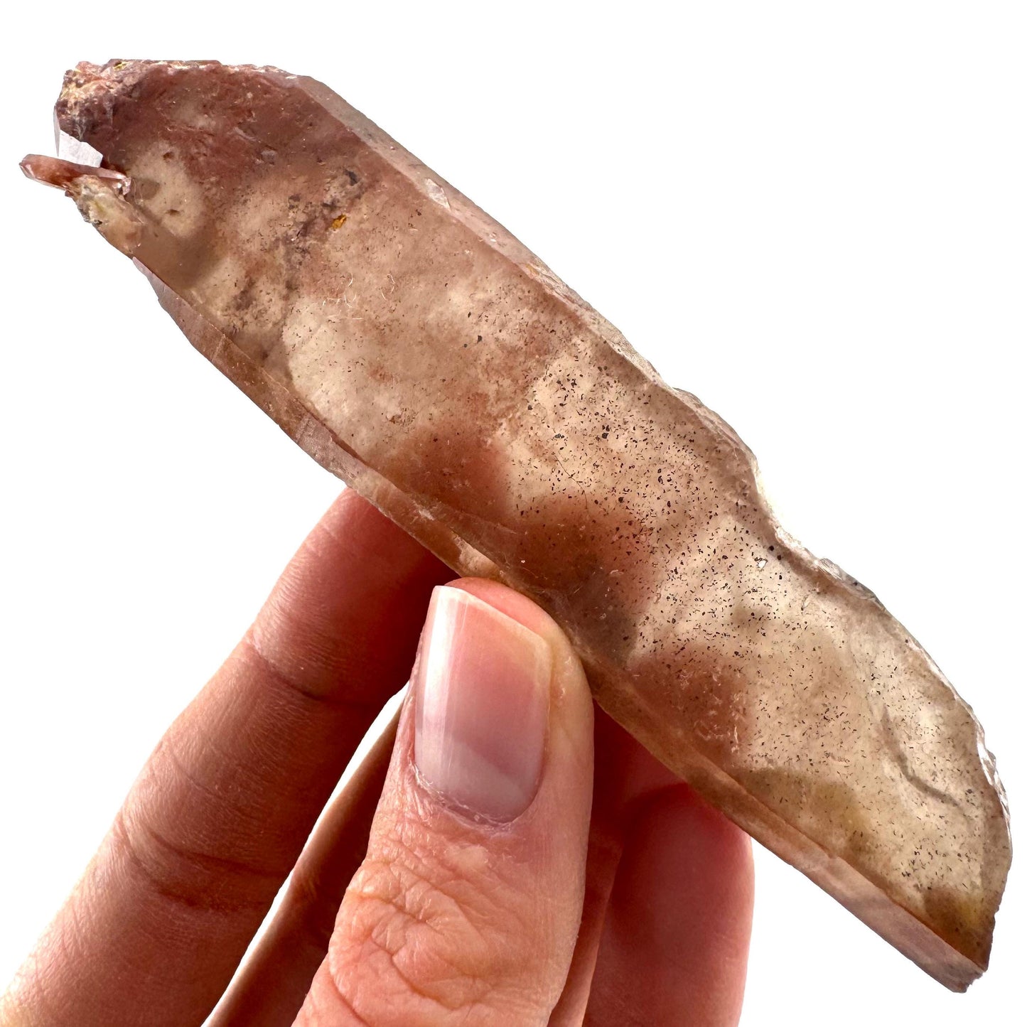 Tabular Red Hematite Quartz (Zimbabwe) | fire quartz crystal, red phantom quartz, mineral specimen