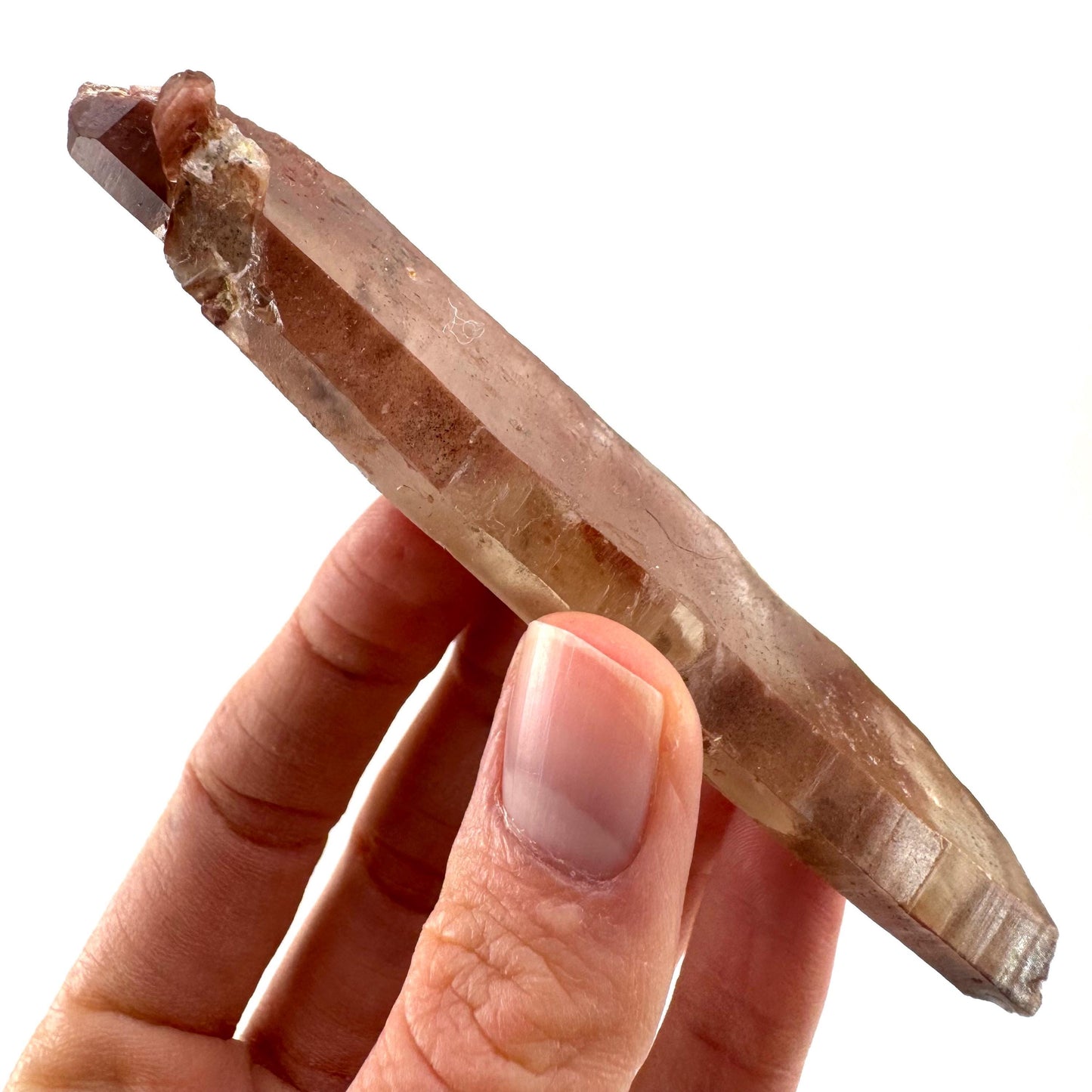 Tabular Red Hematite Quartz (Zimbabwe) | fire quartz crystal, red phantom quartz, mineral specimen