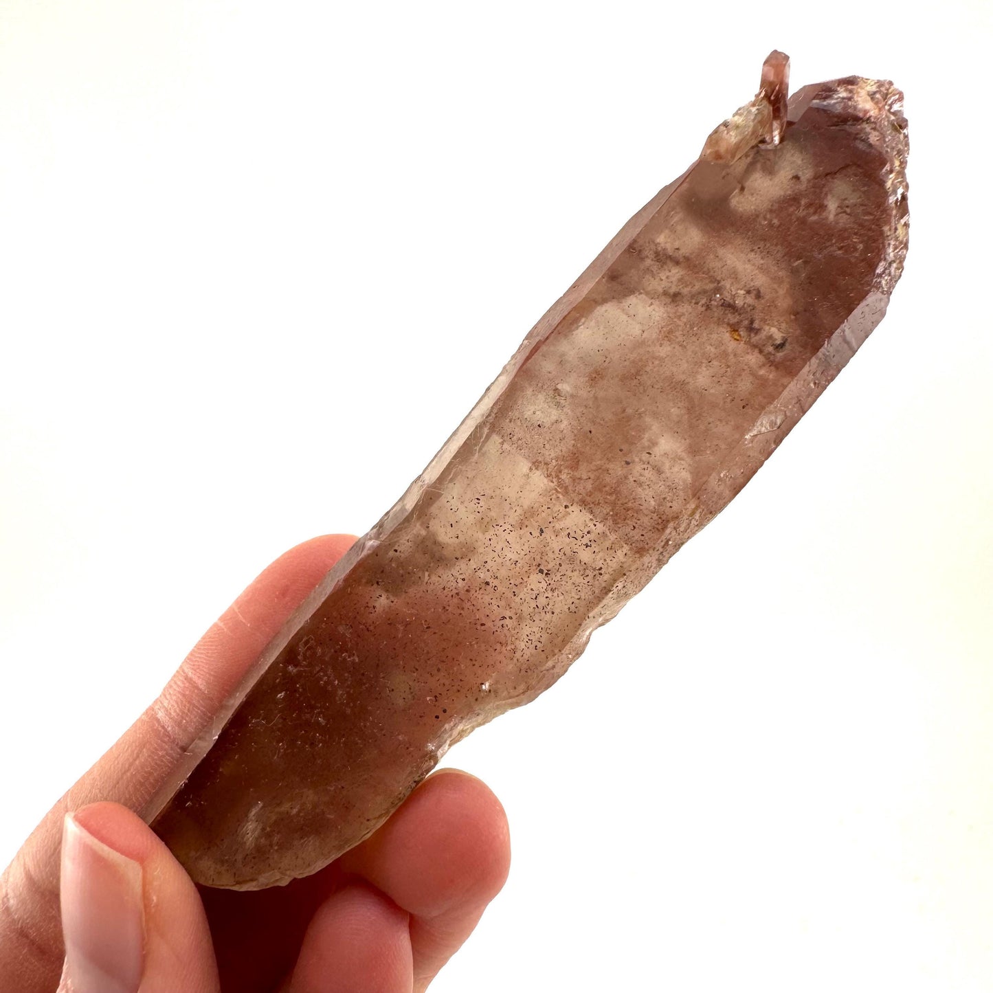 Tabular Red Hematite Quartz (Zimbabwe) | fire quartz crystal, red phantom quartz, mineral specimen