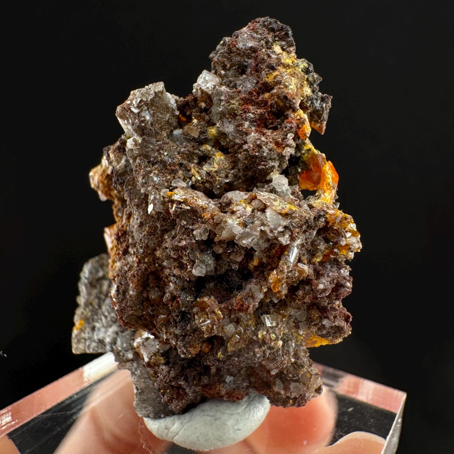Wulfenite (Arizona, USA) | orange wulfenite crystal, mineral specimen