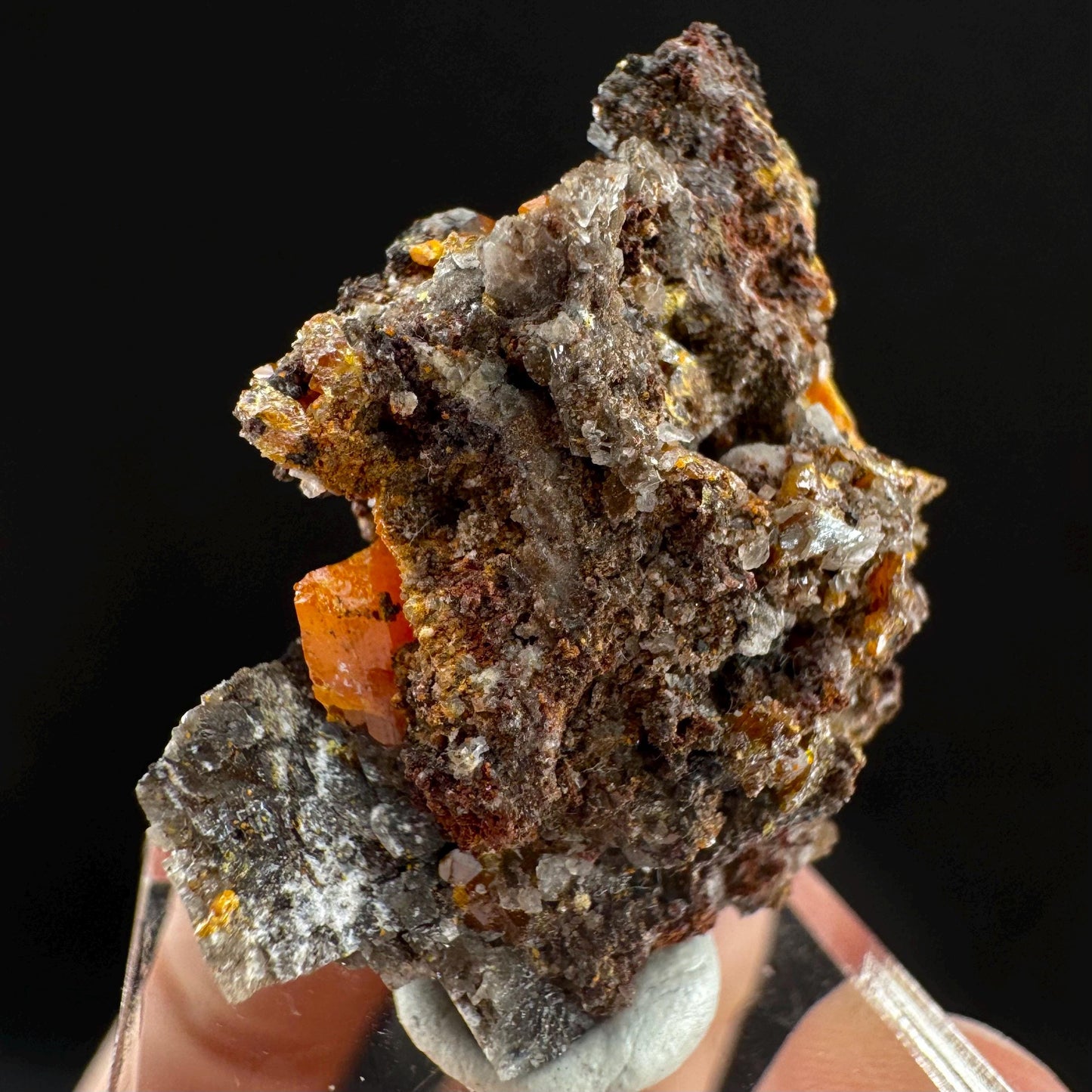 Wulfenite (Arizona, USA) | orange wulfenite crystal, mineral specimen
