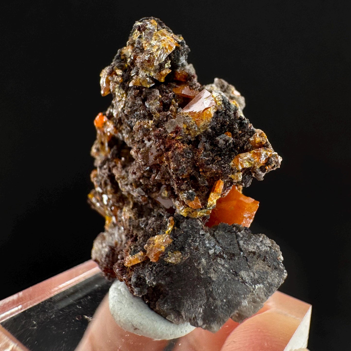 Wulfenite (Arizona, USA) | orange wulfenite crystal, mineral specimen