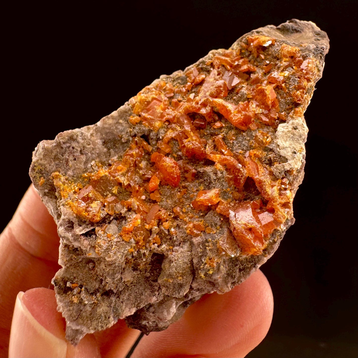 Wulfenite (Arizona, USA) | orange wulfenite crystal, mineral specimen