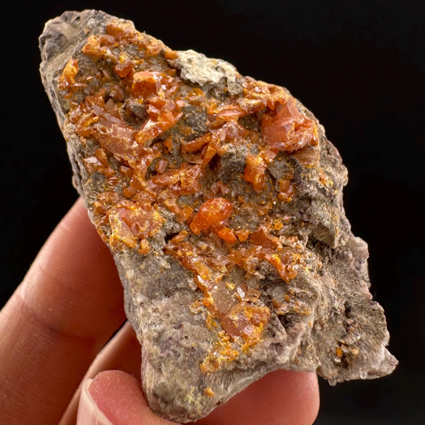 Wulfenite (Arizona, USA) | orange wulfenite crystal, mineral specimen