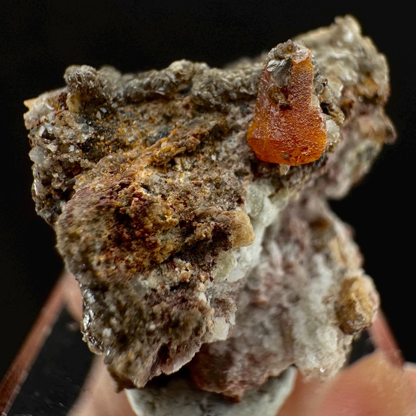 Wulfenite (Arizona, USA) | orange wulfenite crystal, mineral specimen