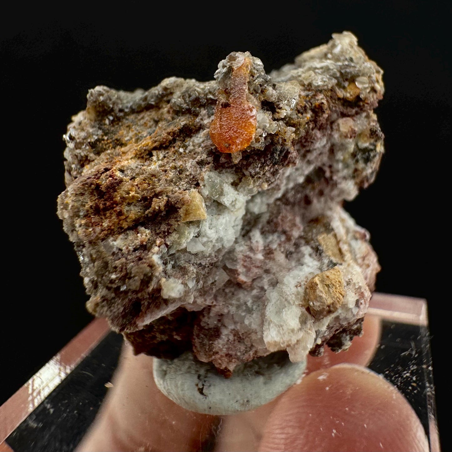 Wulfenite (Arizona, USA) | orange wulfenite crystal, mineral specimen