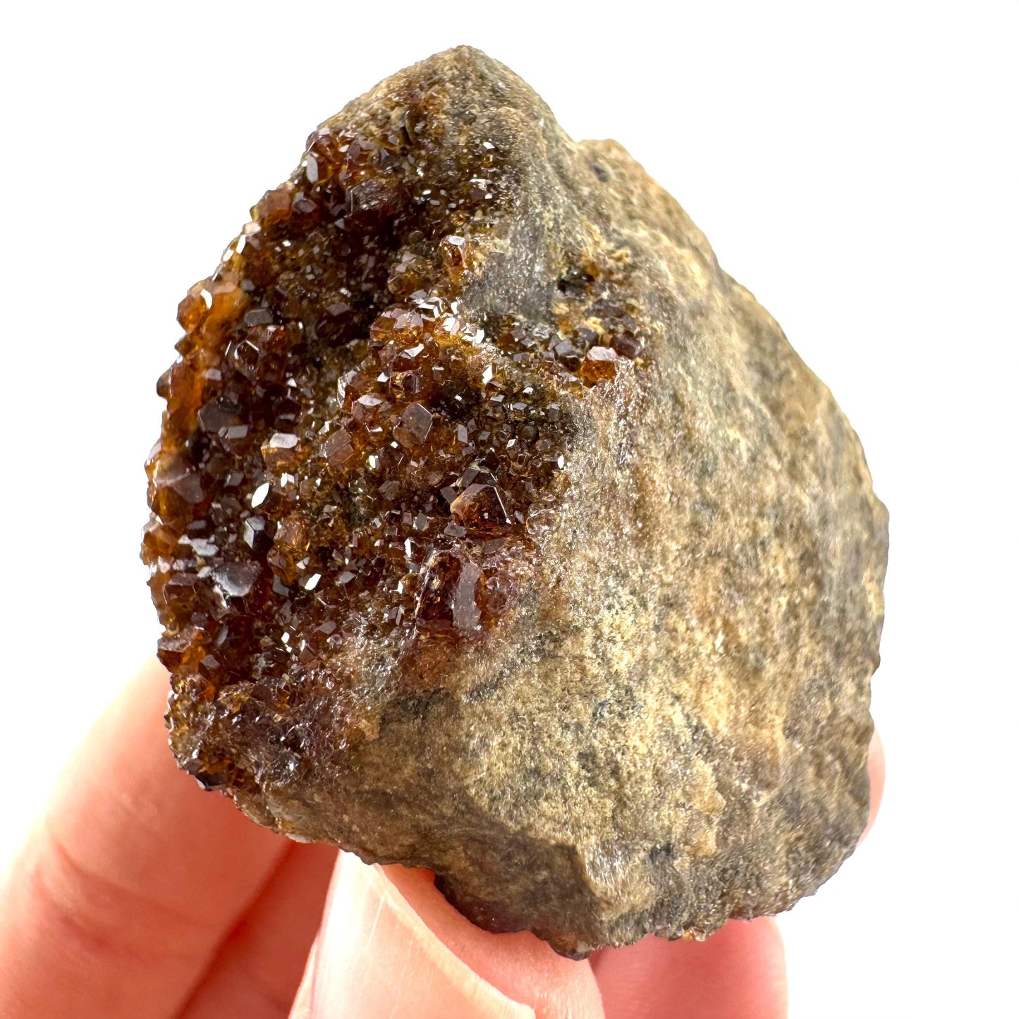Spessartine Garnet (Pakistan) | orange garnet crystal, mineral specimen
