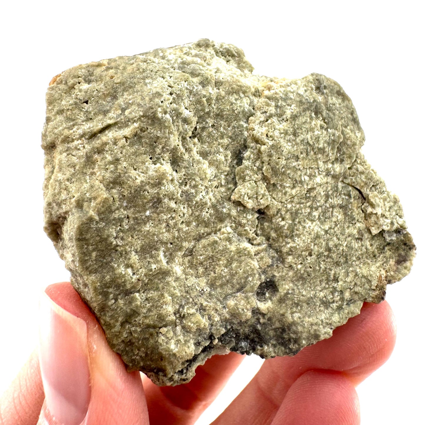 Spessartine Garnet w/ Epidote (Pakistan) | orange garnet crystal, mineral specimen