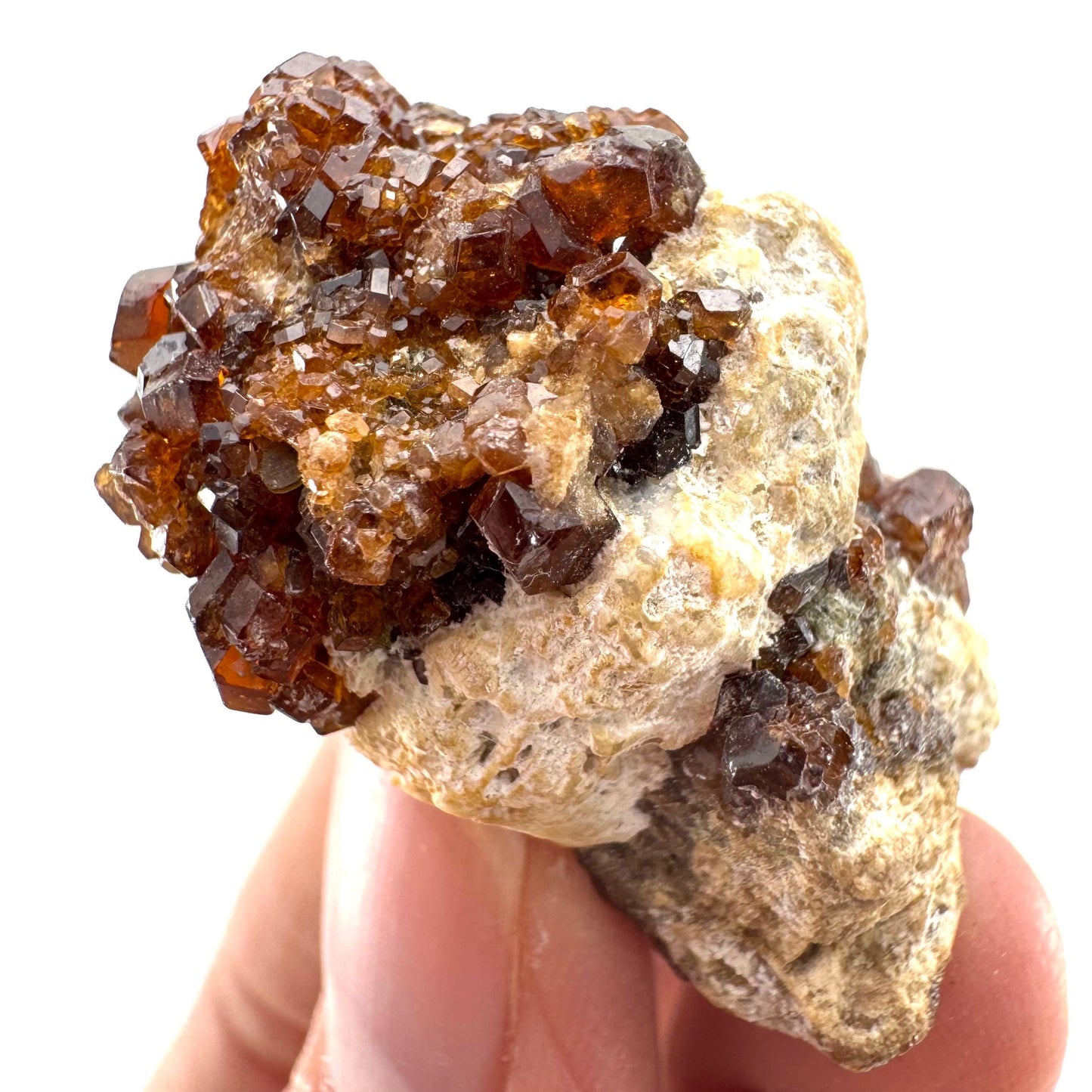 Spessartine Garnet (Pakistan) | orange garnet crystal, mineral specimen