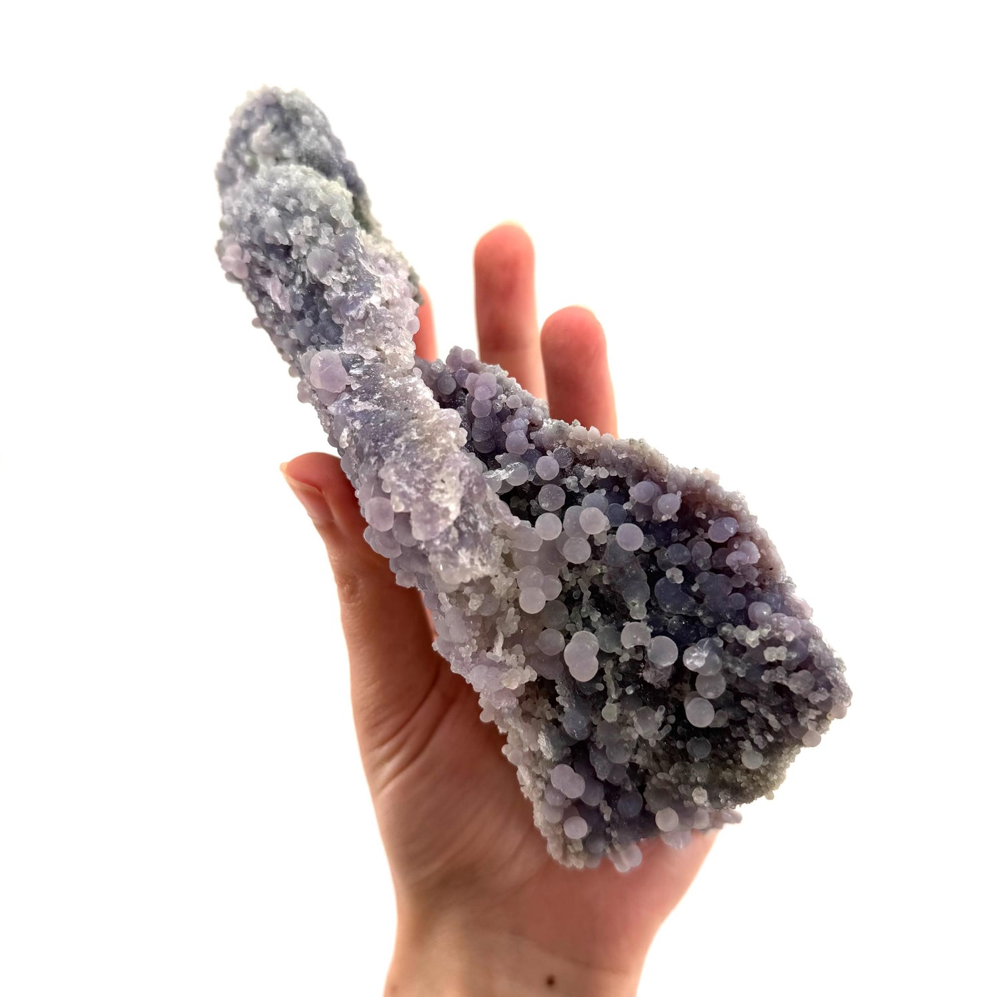 Grape Agate (Indonesia) | purple grape agate crystal, mineral specimen