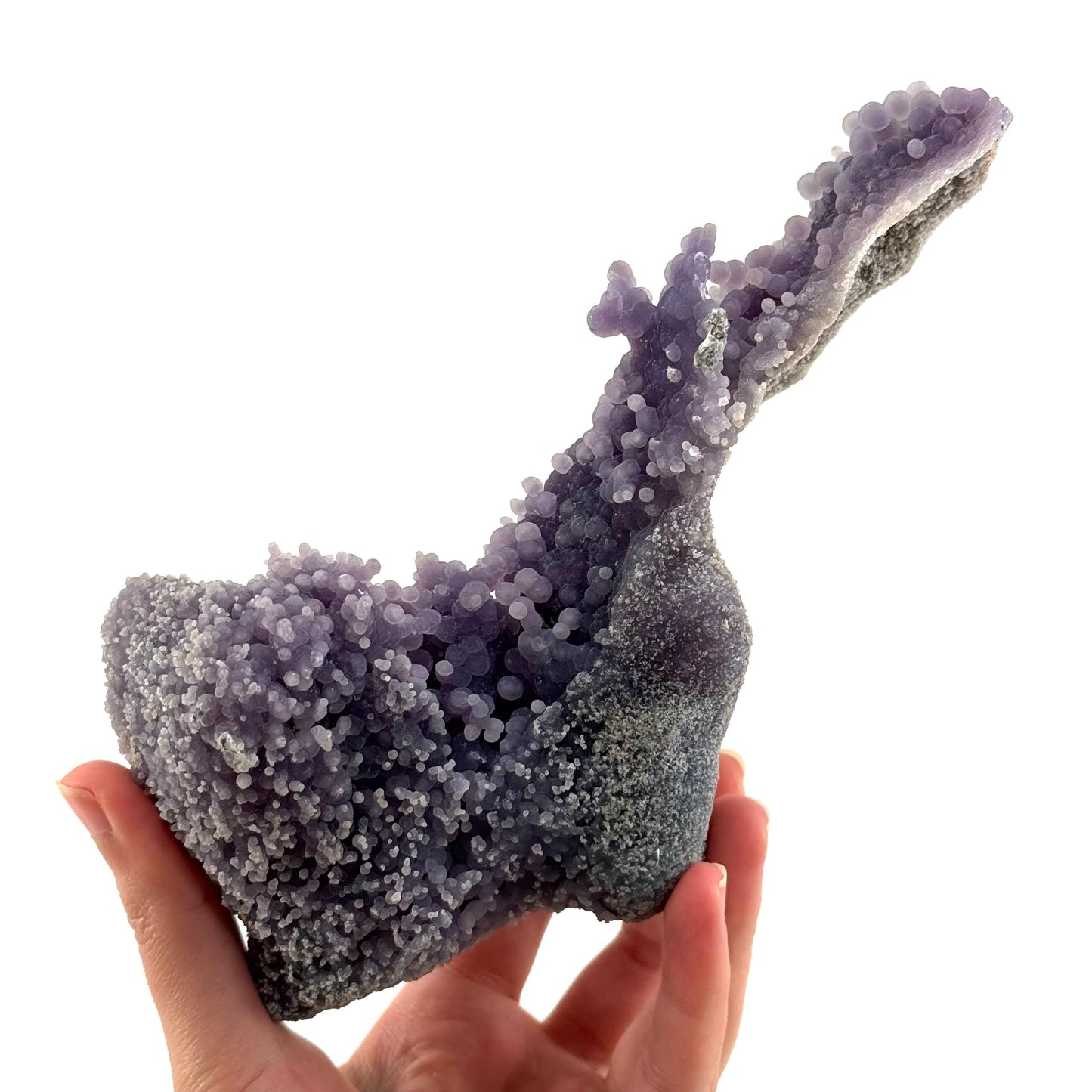 Grape Agate (Indonesia) | purple grape agate crystal, mineral specimen