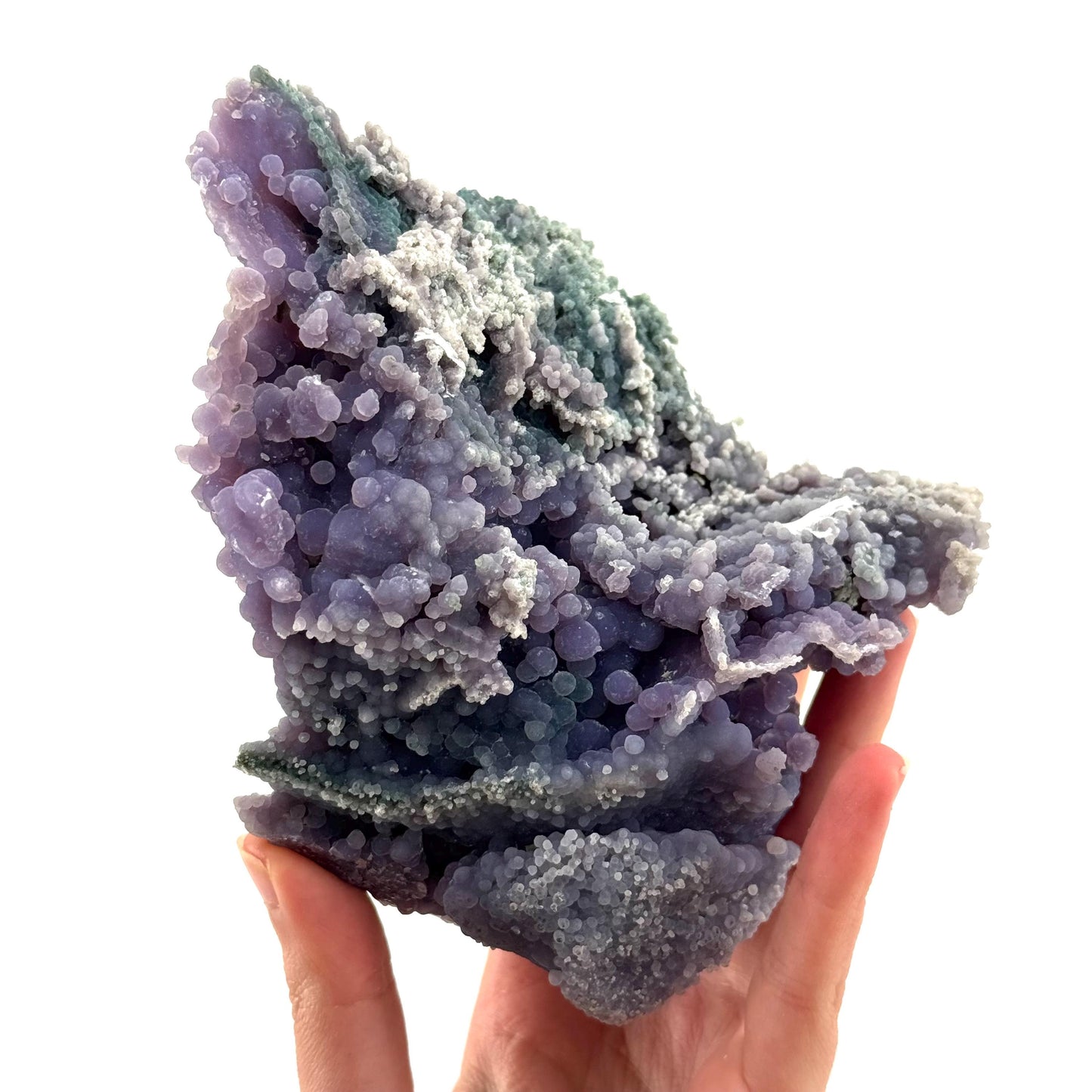 Grape Agate (Indonesia) | purple grape agate crystal, mineral specimen