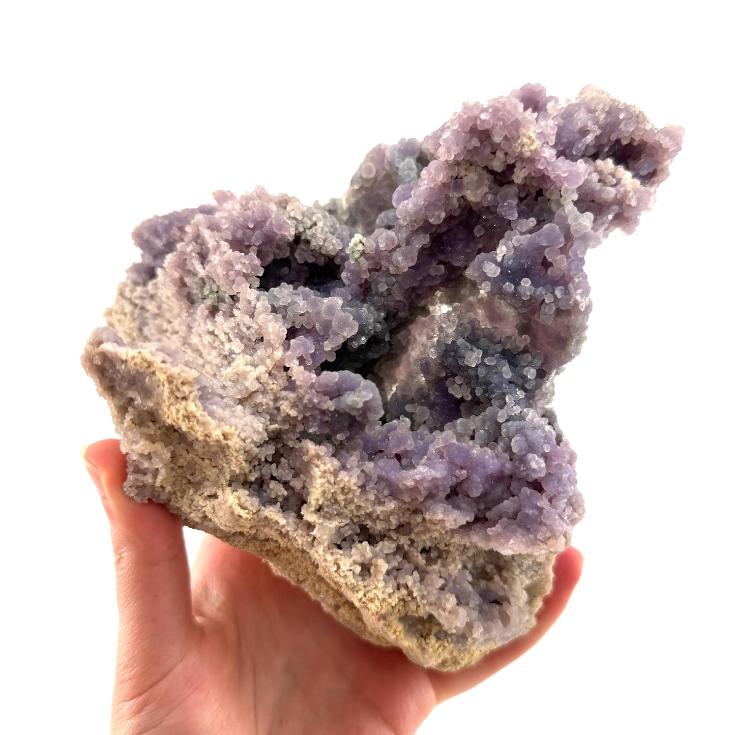 Grape Agate (Indonesia) | purple grape agate crystal, mineral specimen