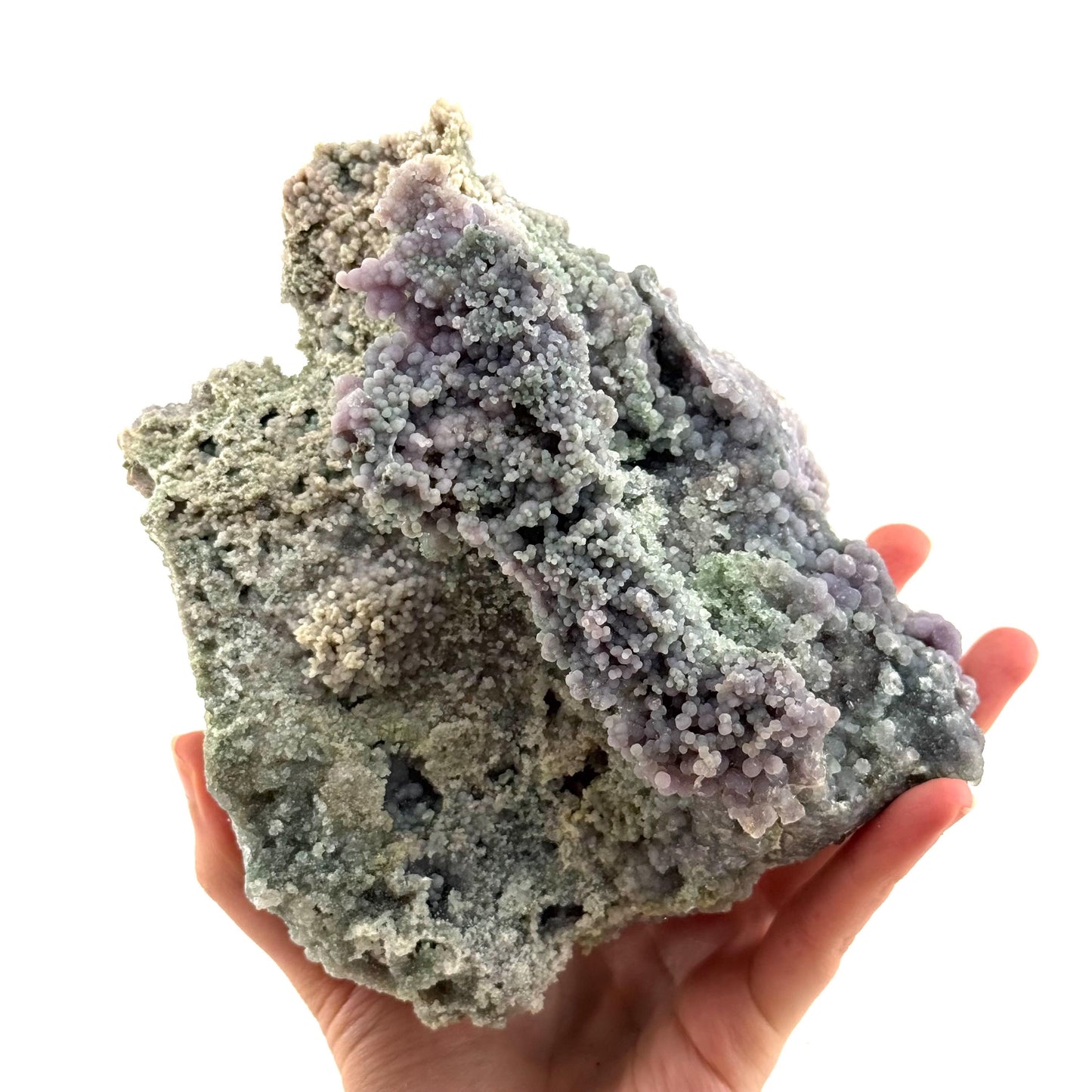 Grape Agate (Indonesia) | purple grape agate crystal, mineral specimen