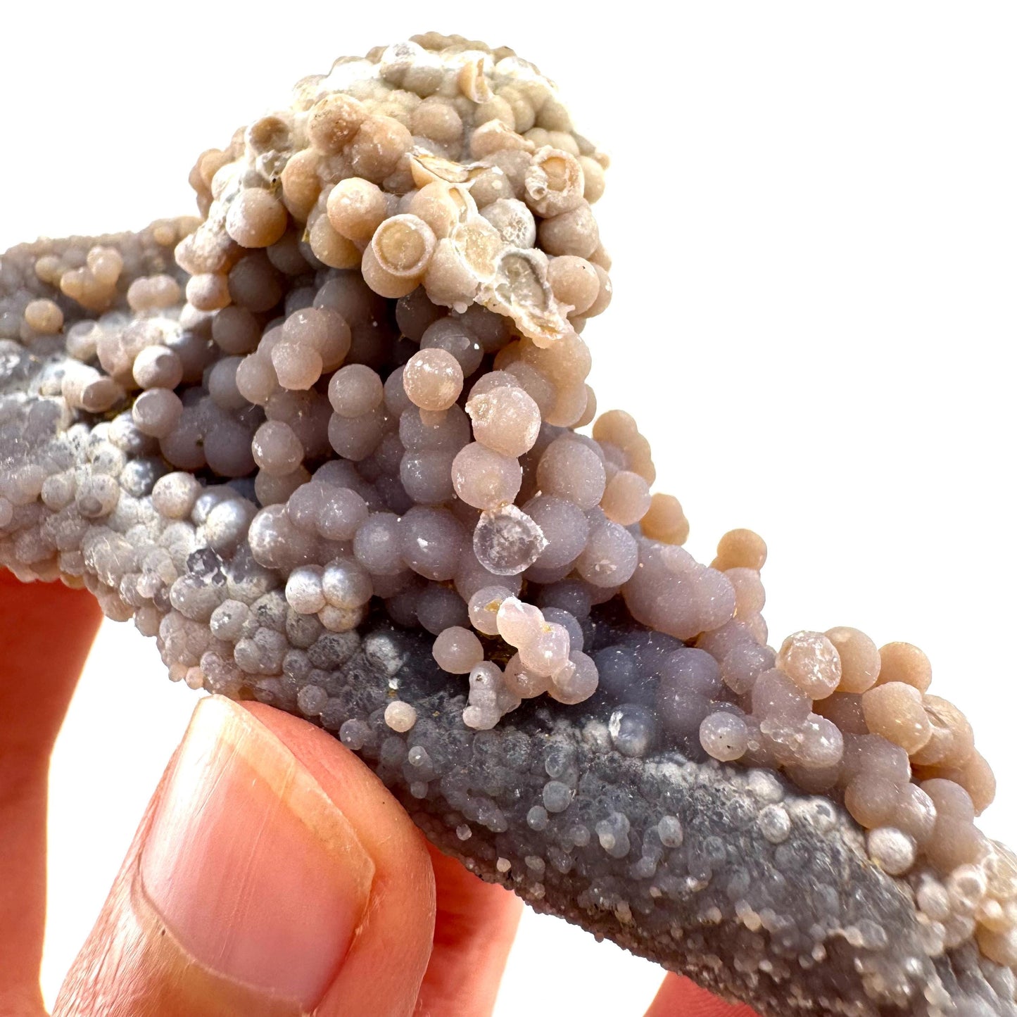 Grape Agate (Indonesia) | purple grape agate crystal, mineral specimen