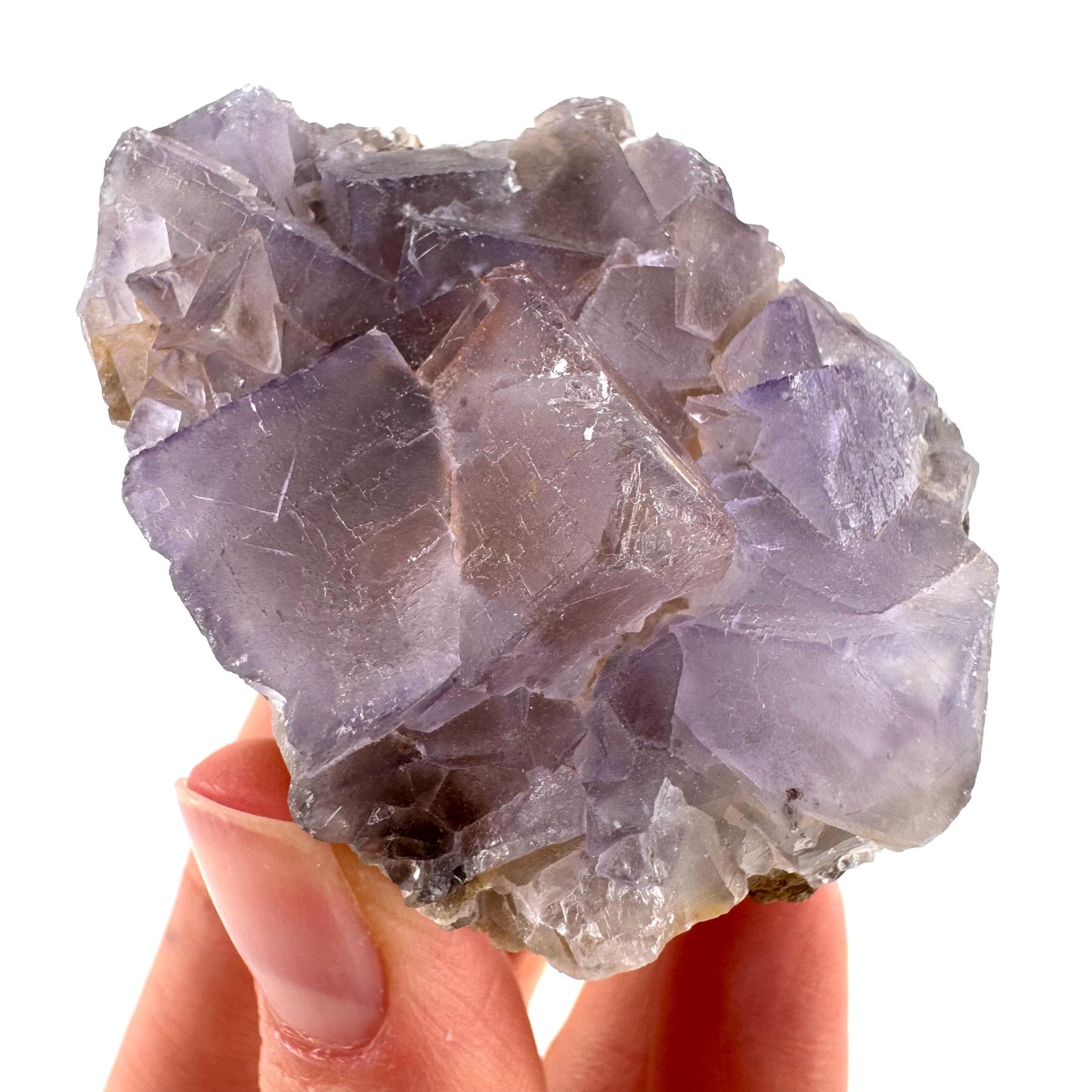 Purple Fluorite (Pakistan) | purple fluorite crystal cluster, mineral specimen