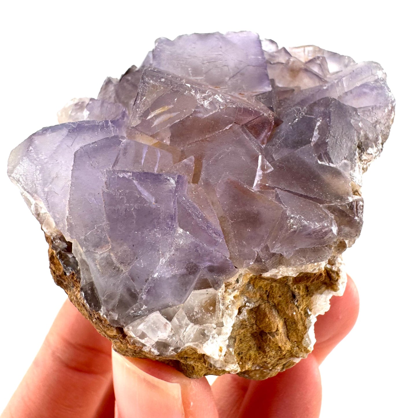 Purple Fluorite (Pakistan) | purple fluorite crystal cluster, mineral specimen