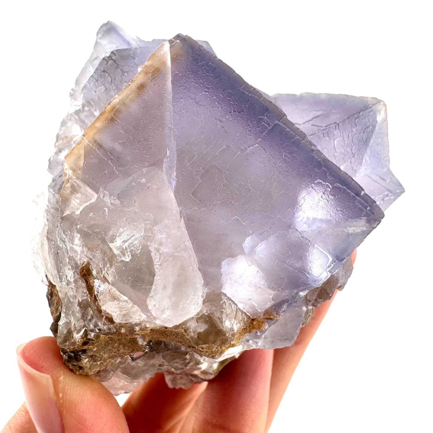 Blue Fluorite (Pakistan) | blue fluorite crystal cluster, mineral specimen