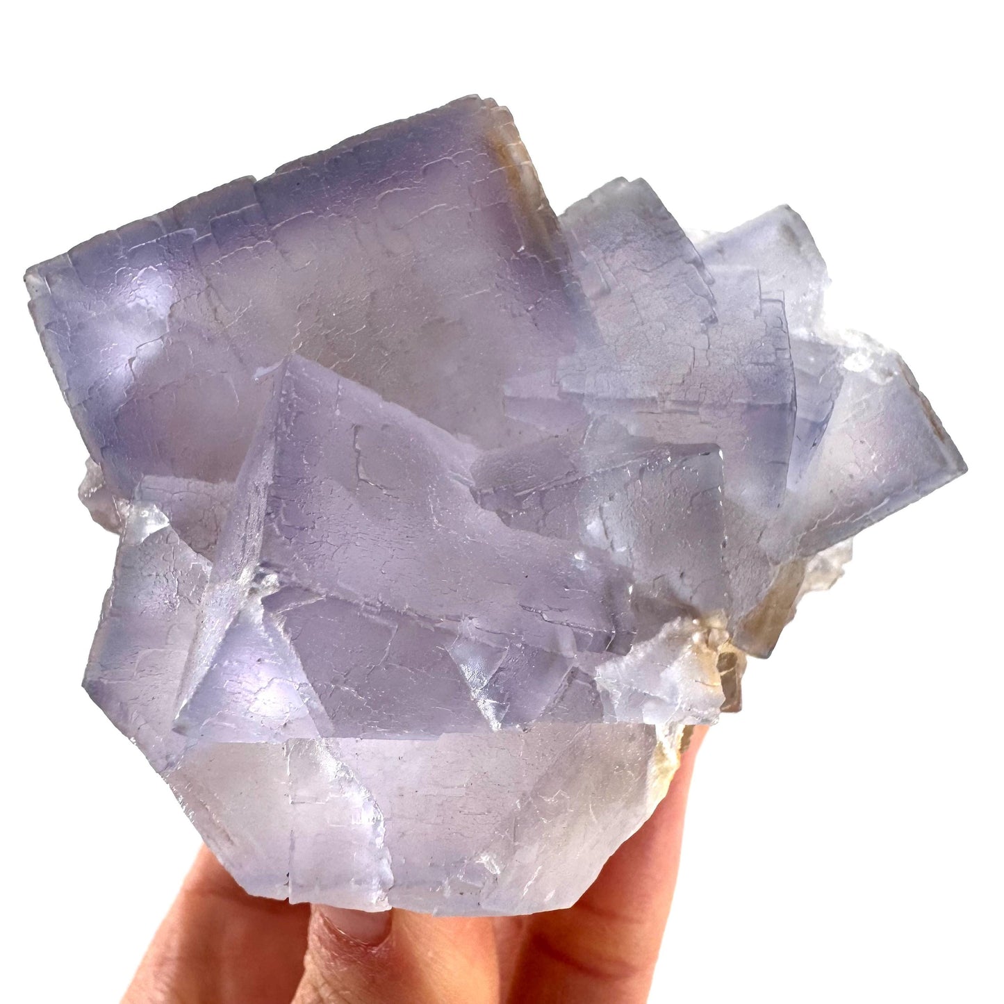 Blue Fluorite (Pakistan) | blue fluorite crystal cluster, mineral specimen