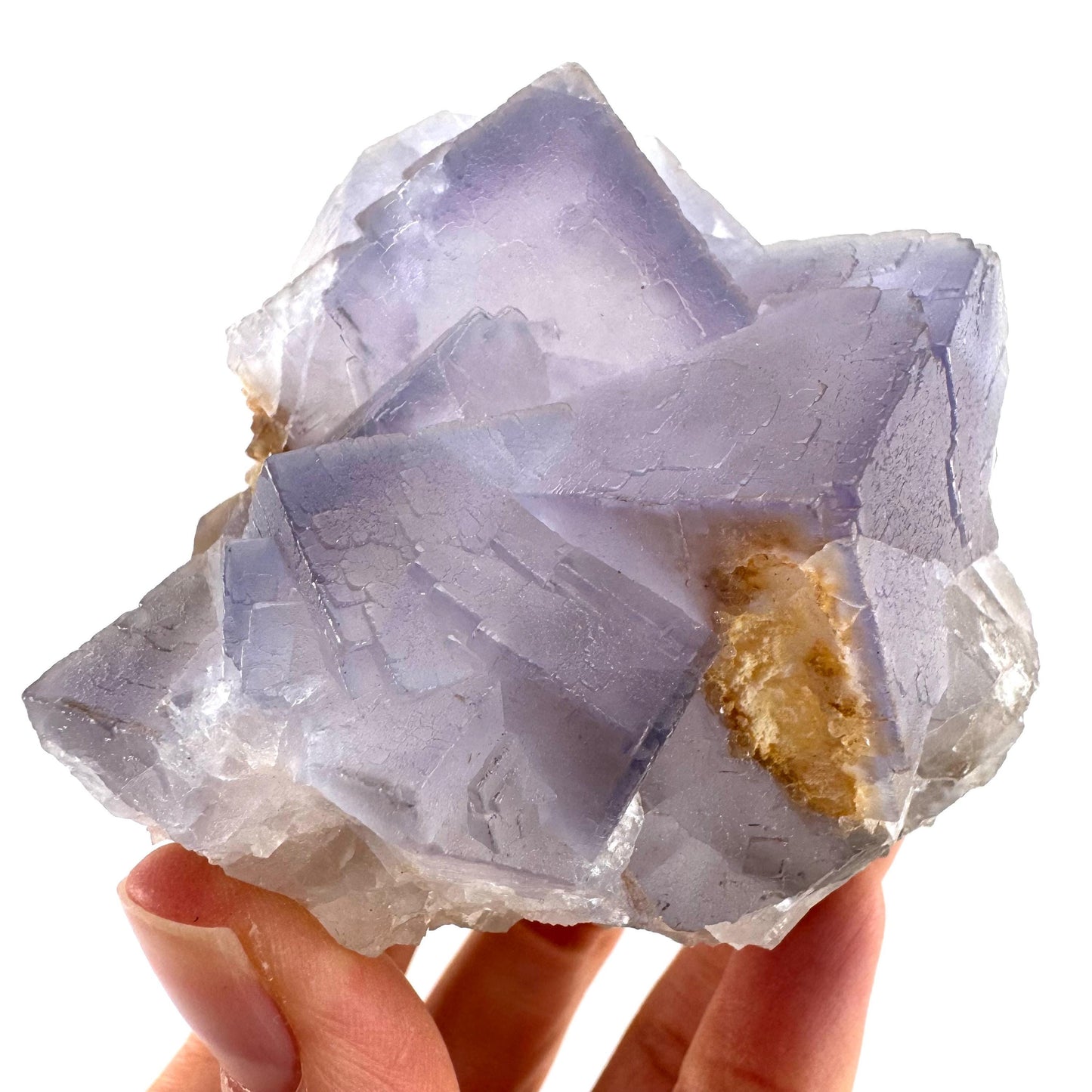 Blue Fluorite (Pakistan) | blue fluorite crystal cluster, mineral specimen