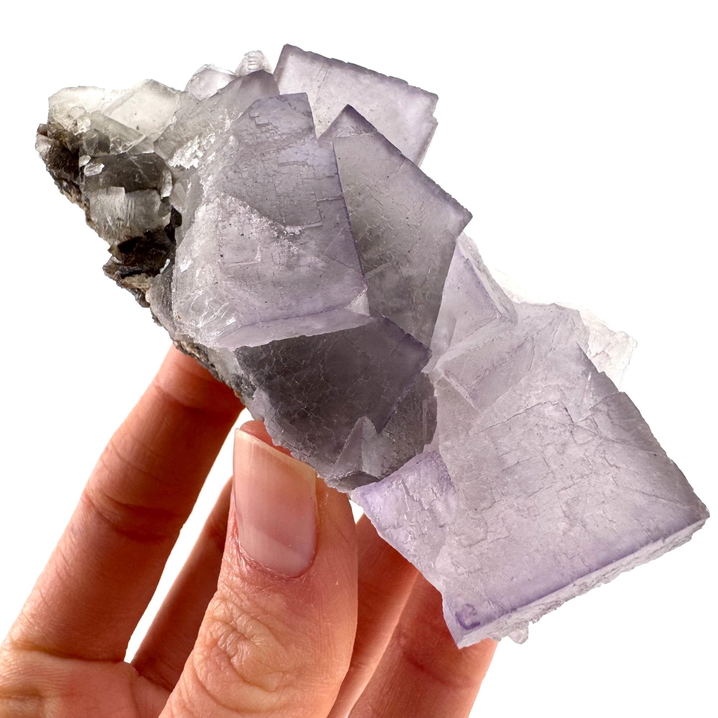 Purple Fluorite (Pakistan) | purple fluorite crystal cluster, mineral specimen
