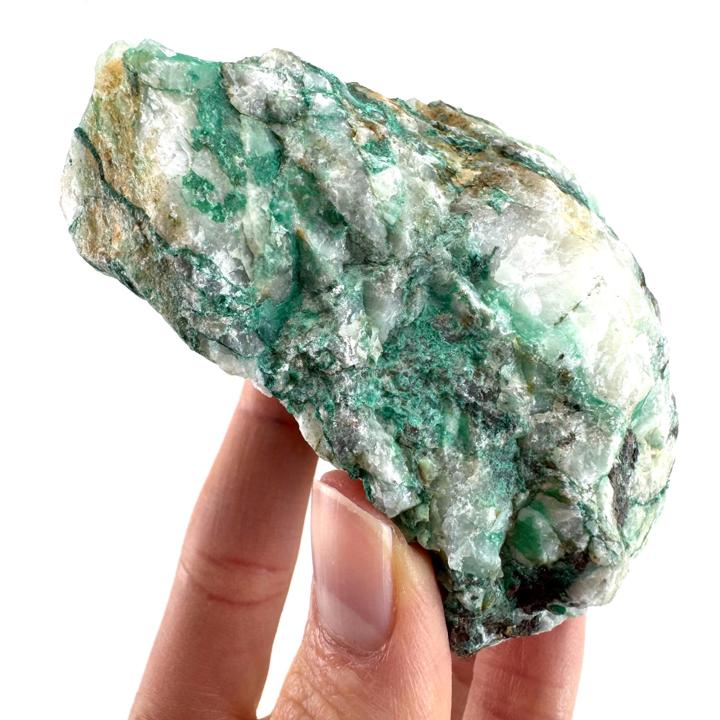 Ajoite in Quartz (South Africa) | raw ajoite, raw crystals, mineral specimen, Ajoite quartz crystal