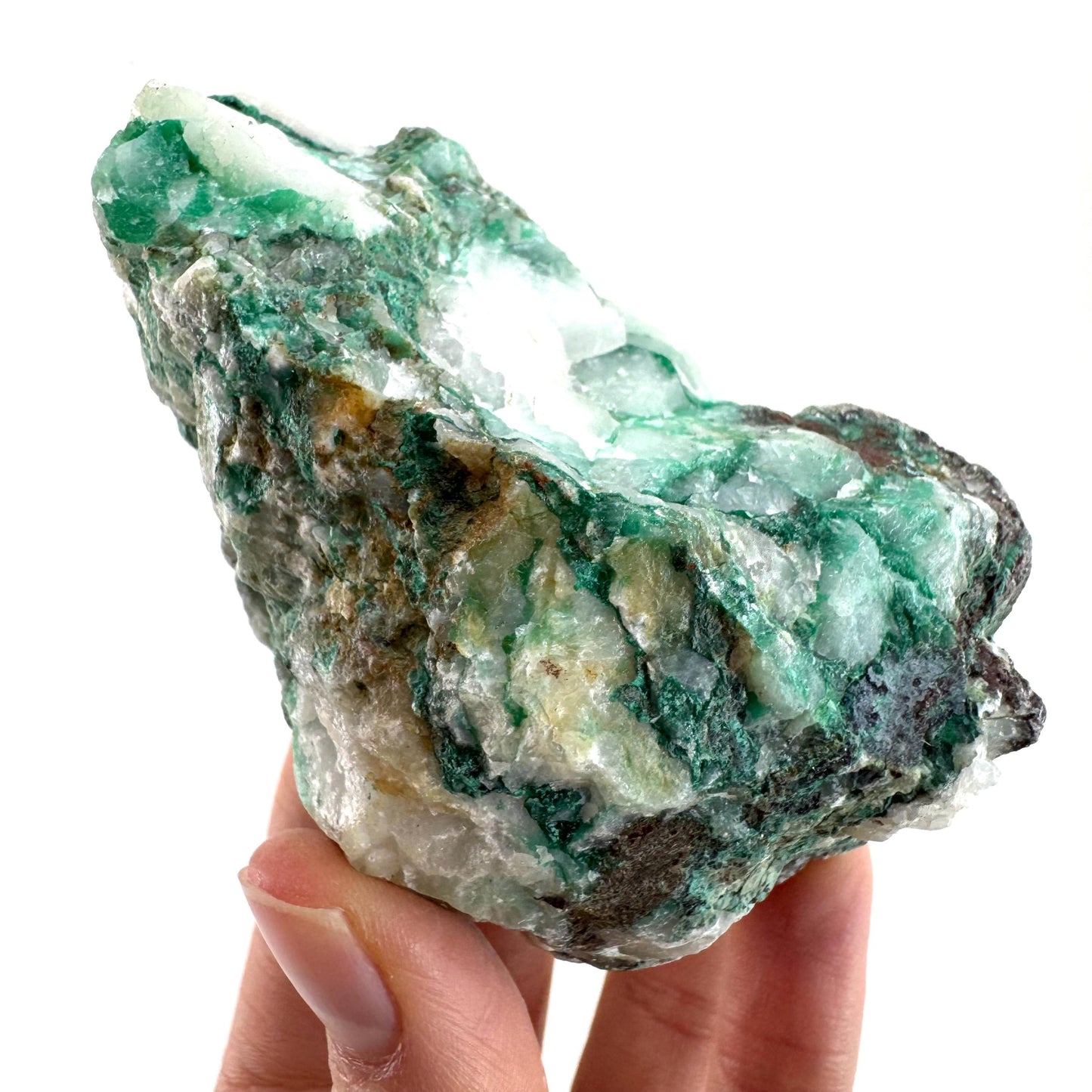 Ajoite in Quartz (South Africa) | raw ajoite, raw crystals, mineral specimen, Ajoite quartz crystal