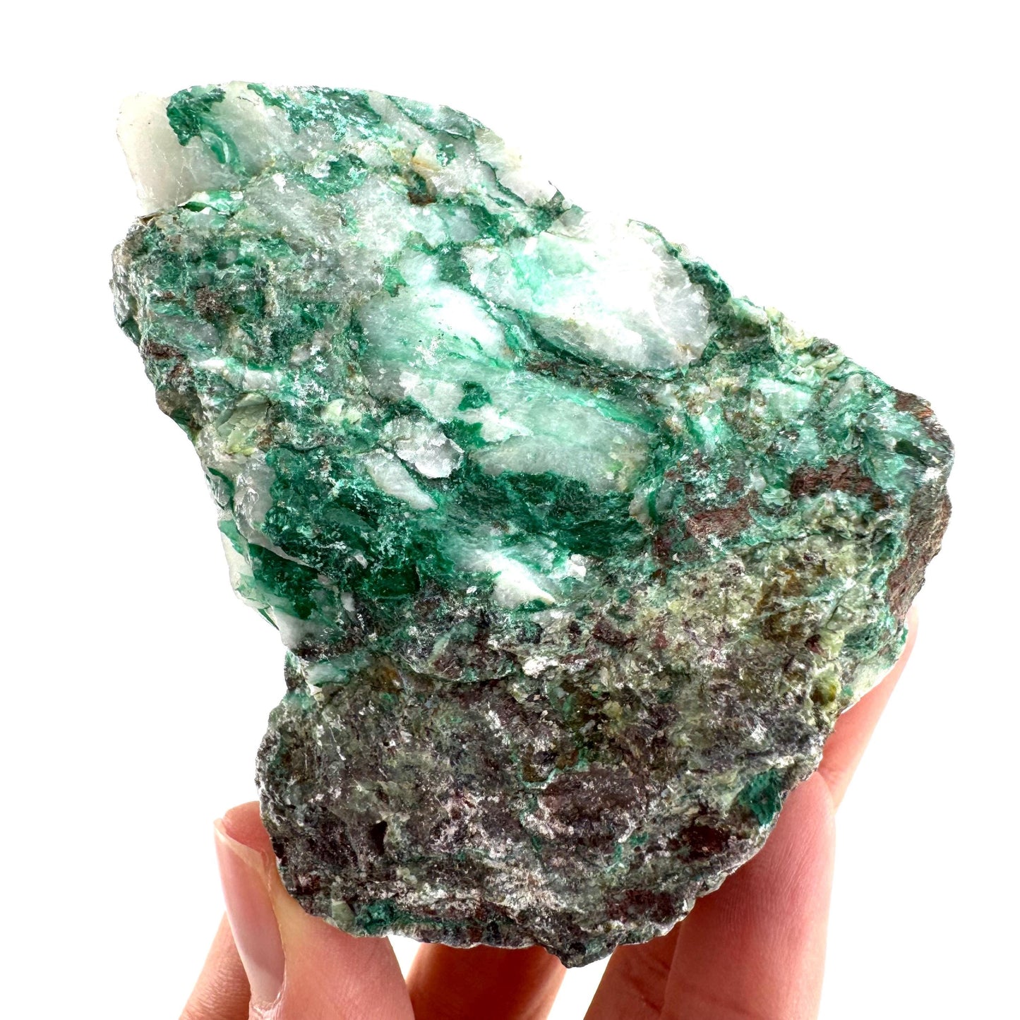 Ajoite in Quartz (South Africa) | raw ajoite, raw crystals, mineral specimen, Ajoite quartz crystal