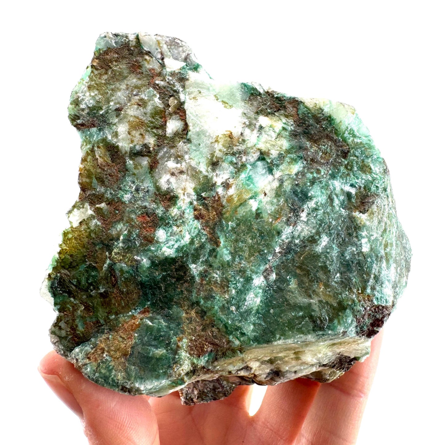 Ajoite in Quartz (South Africa) | raw ajoite, raw crystals, mineral specimen, Ajoite quartz crystal