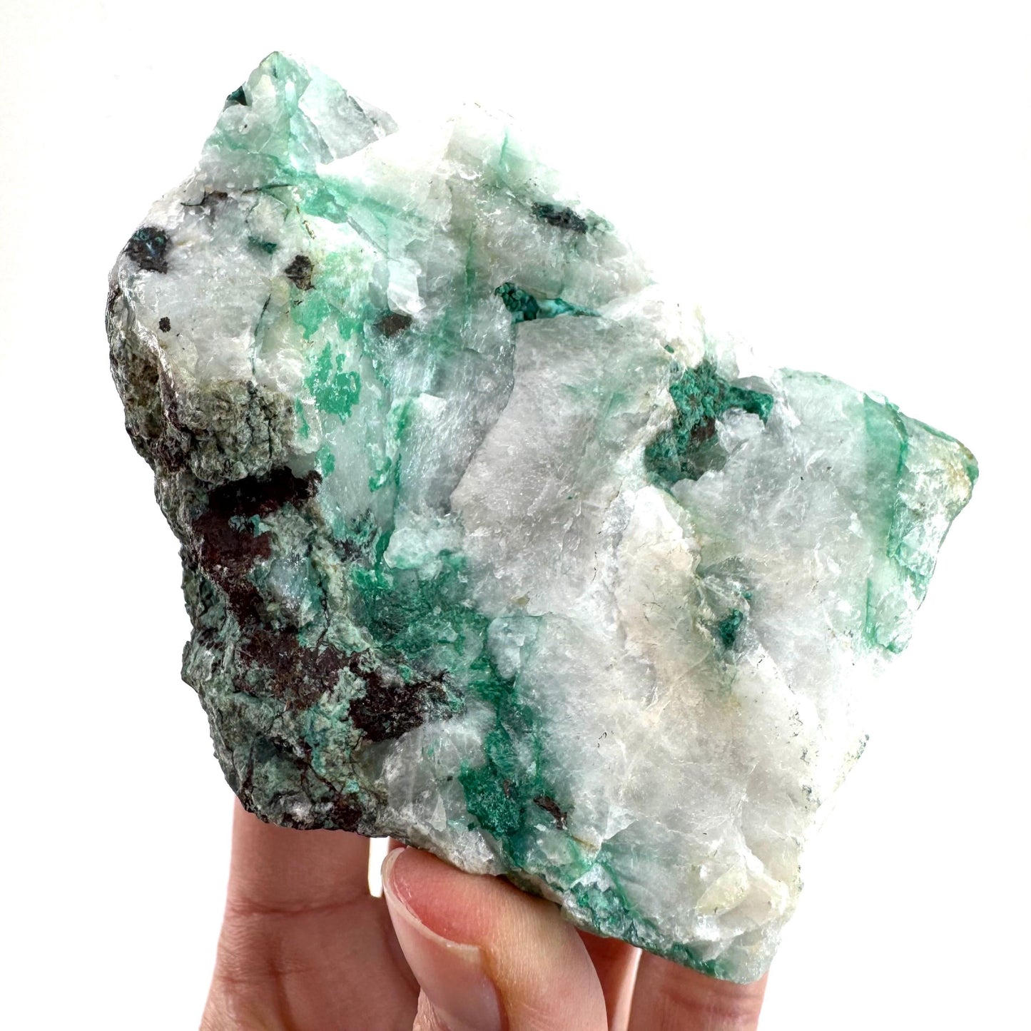 Ajoite in Quartz (South Africa) | raw ajoite, raw crystals, mineral specimen, Ajoite quartz crystal